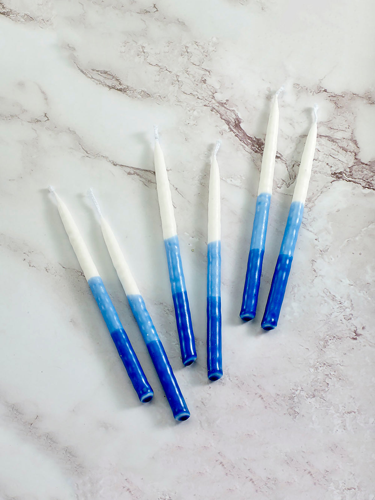 Candles - Chanukah, Premium Shades of Blue