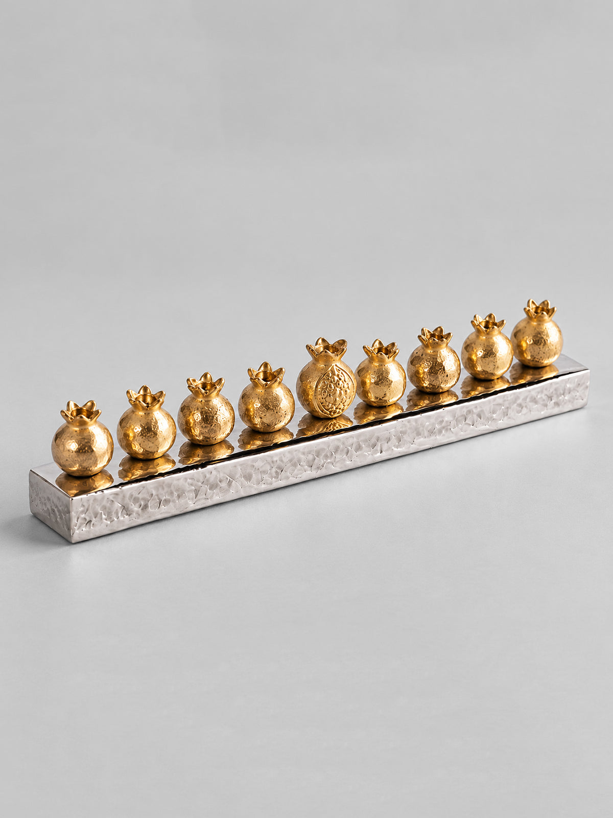 Chanukiah - Golden Pomegranates