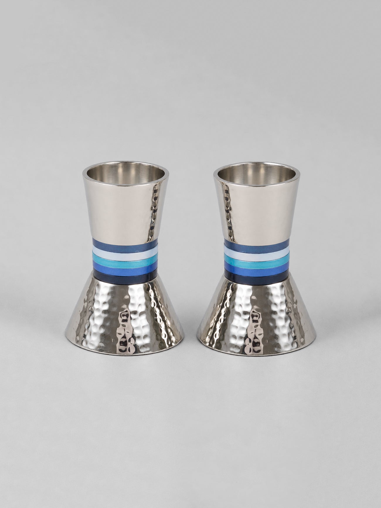 Candlesticks- Small Rings-Blue, Emanuel Design