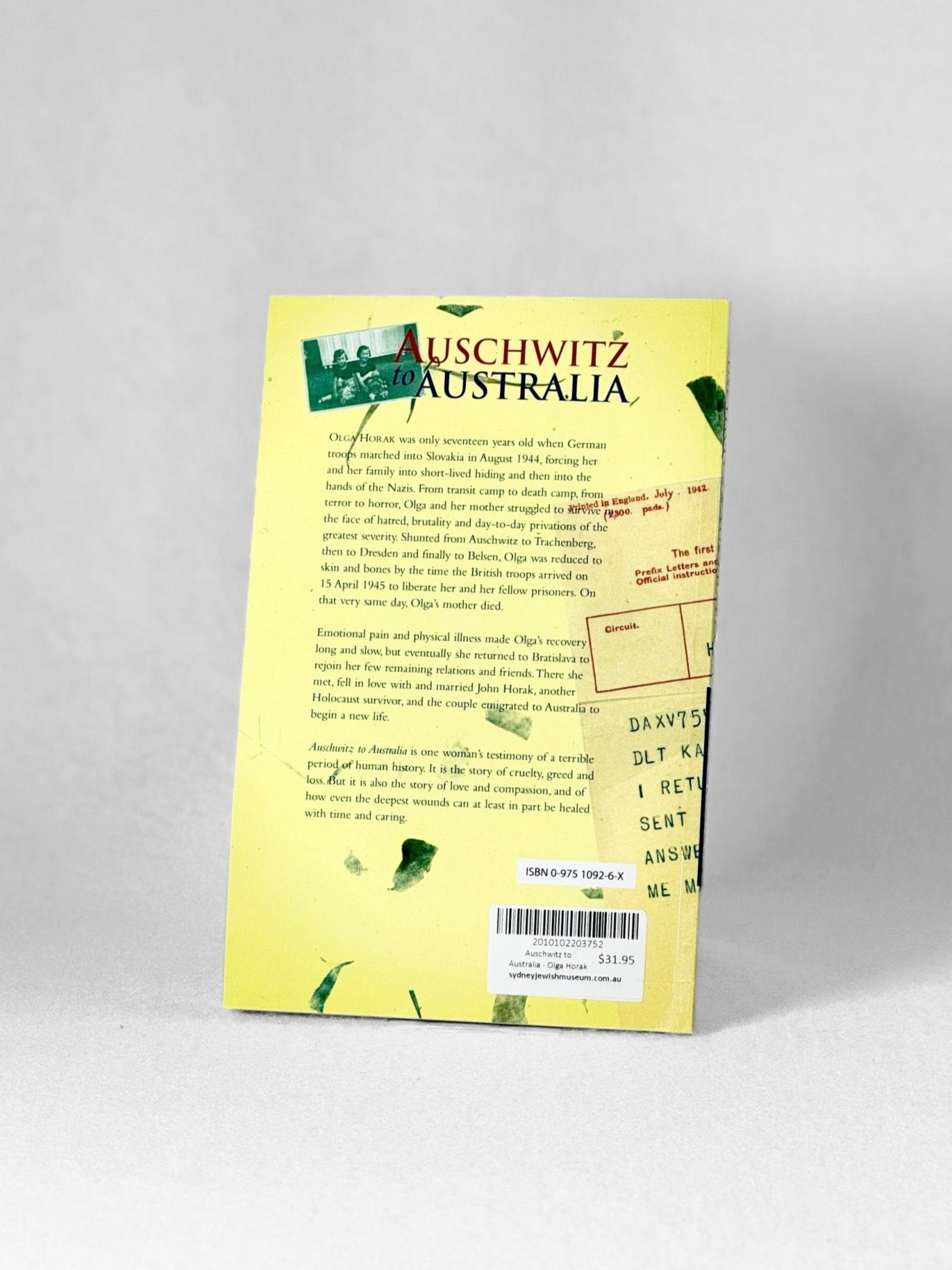 Auschwitz to Australia - Olga Horak OAM
