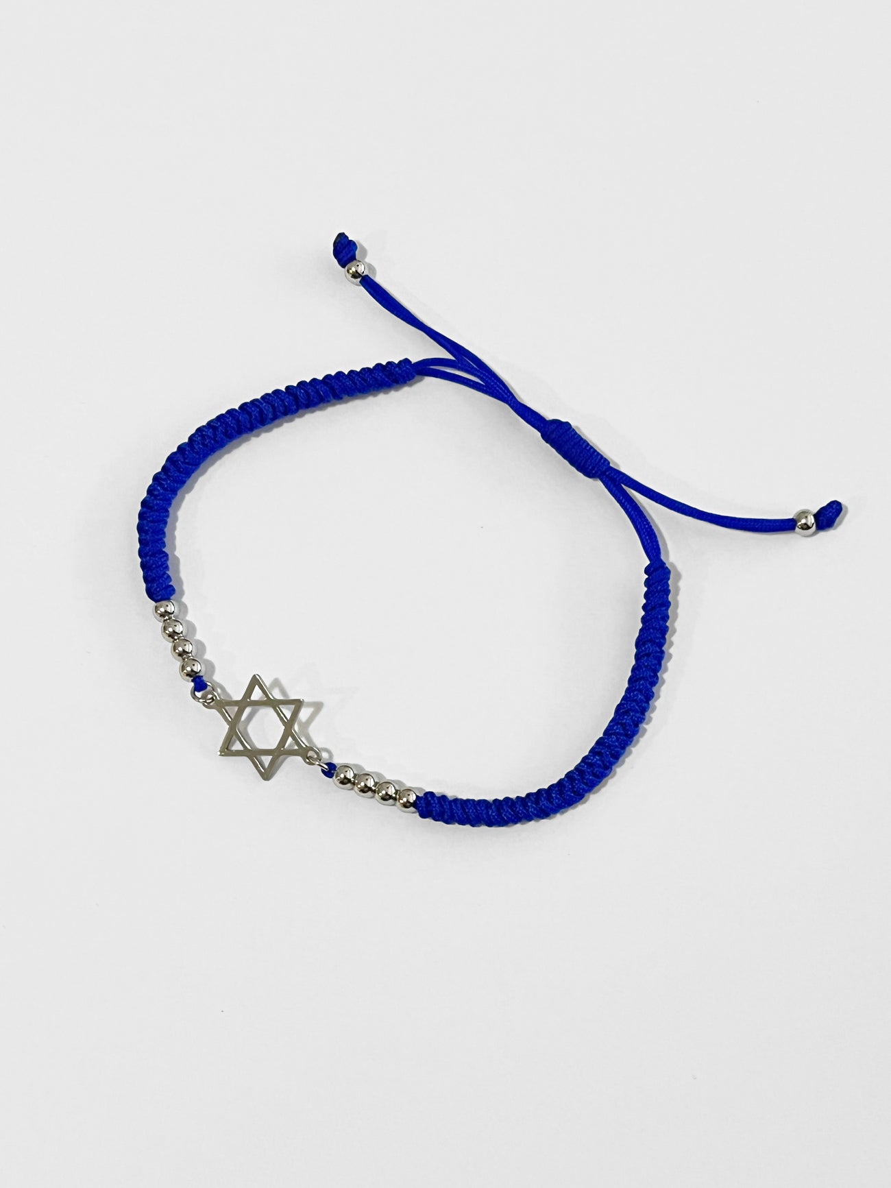 Bracelet - Blue Braid with Magen David