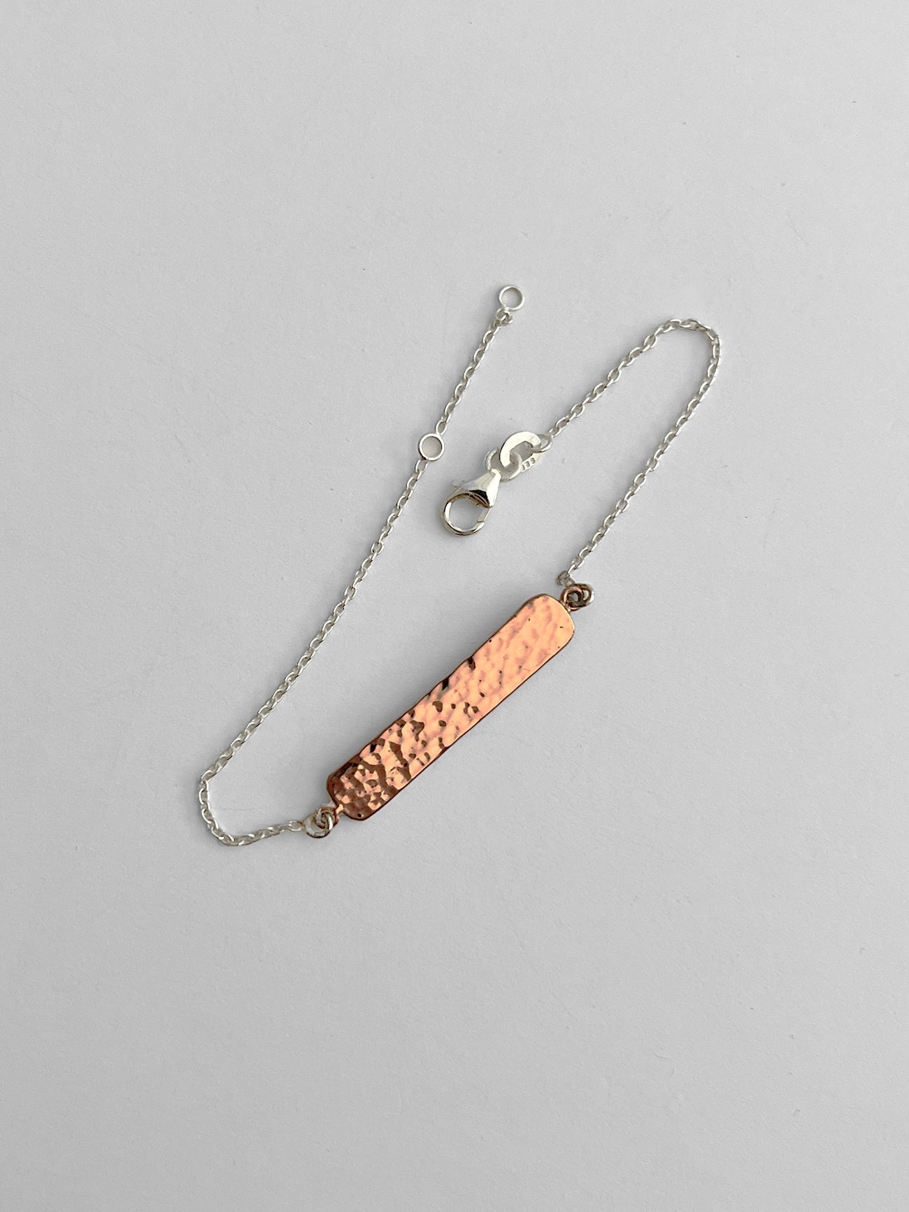 Bracelet - Silver chain & bar