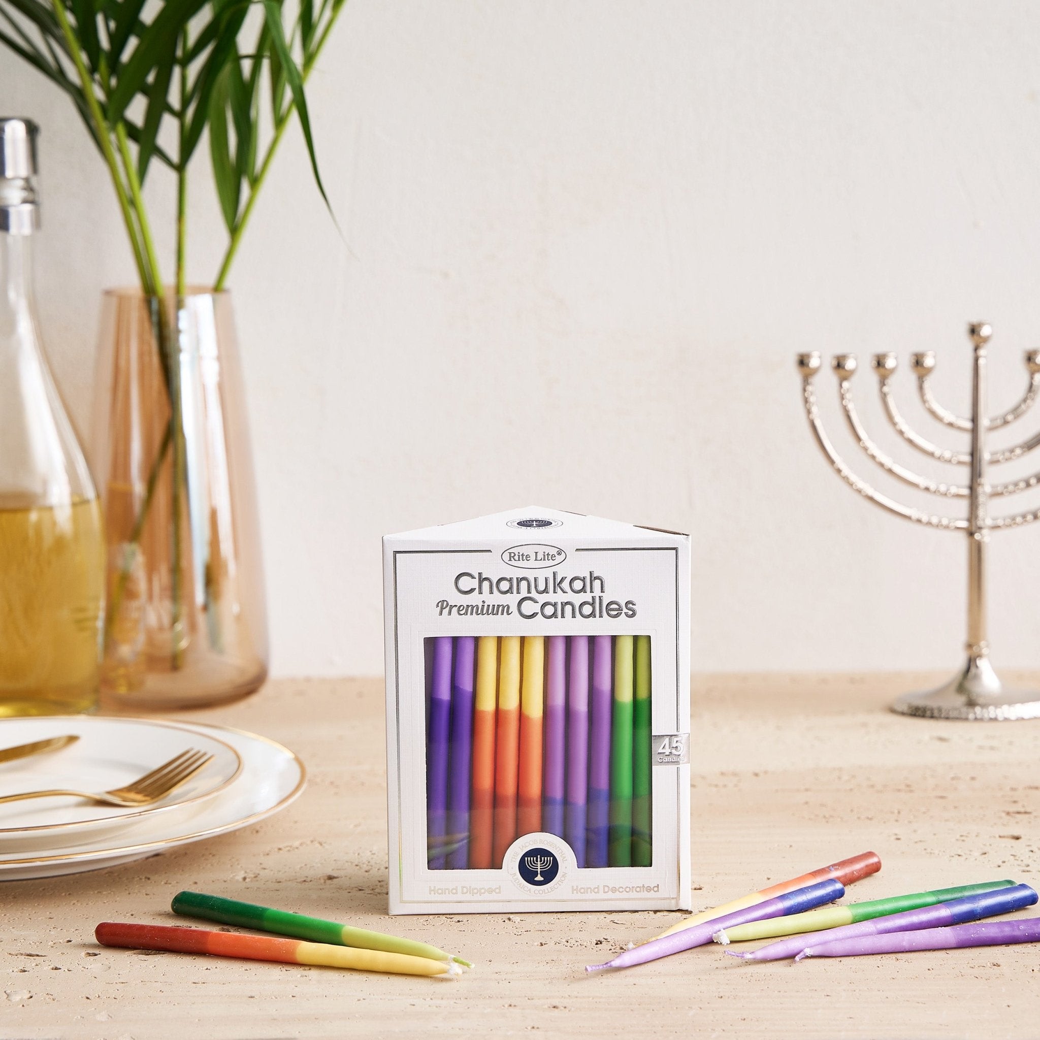 Candles - Chanukah, Premium Multicoloured