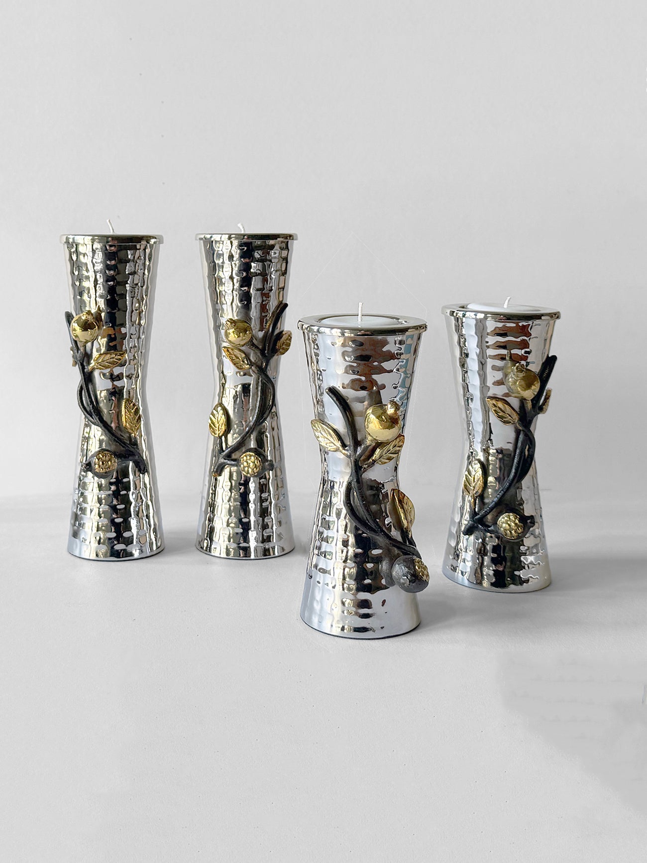 Candlesticks - Emanuel , Pomegranate, large