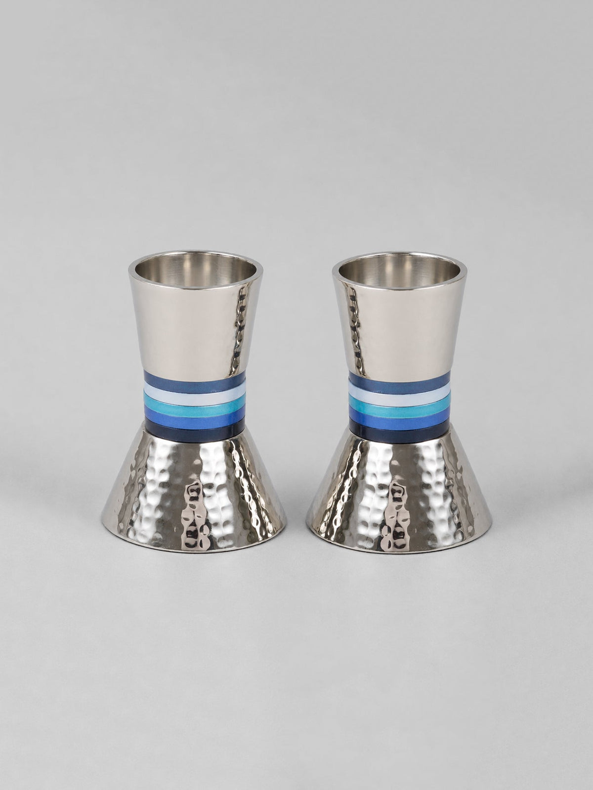 Candlesticks- Small Rings-Blue, Emanuel Design