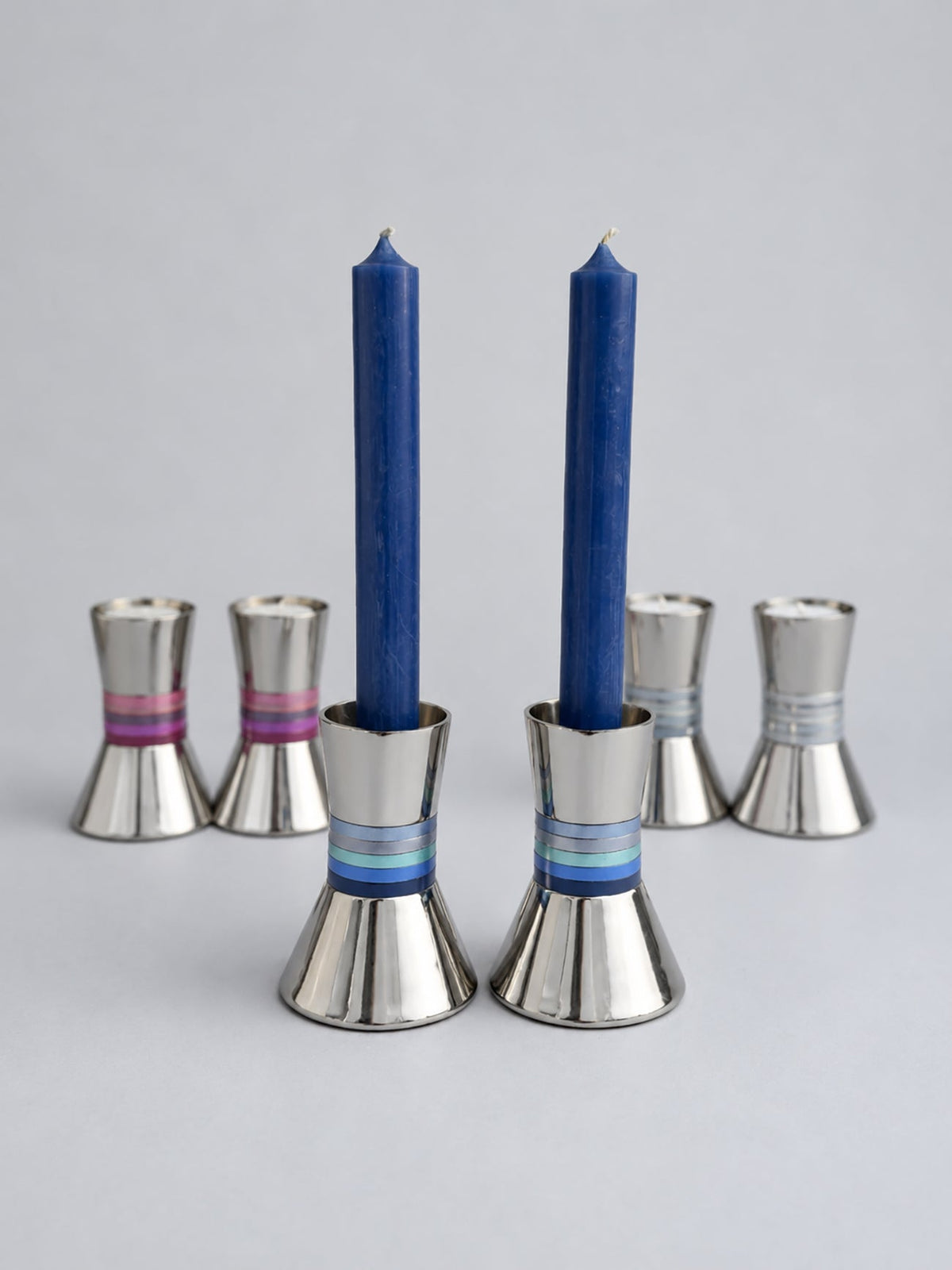 Candlesticks- Small Rings-Maroon, Emanuel Design
