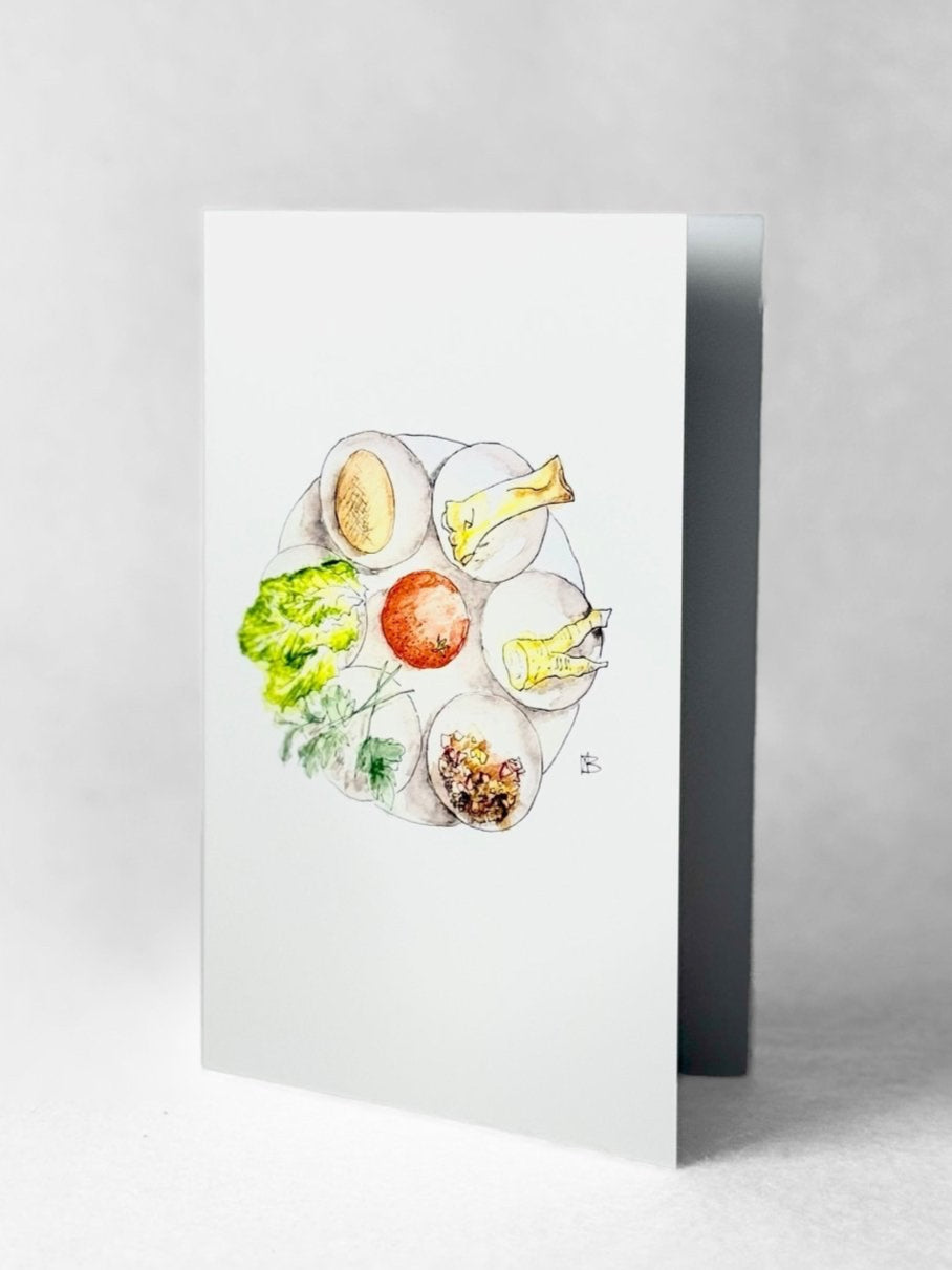 Card - Seder Plate
