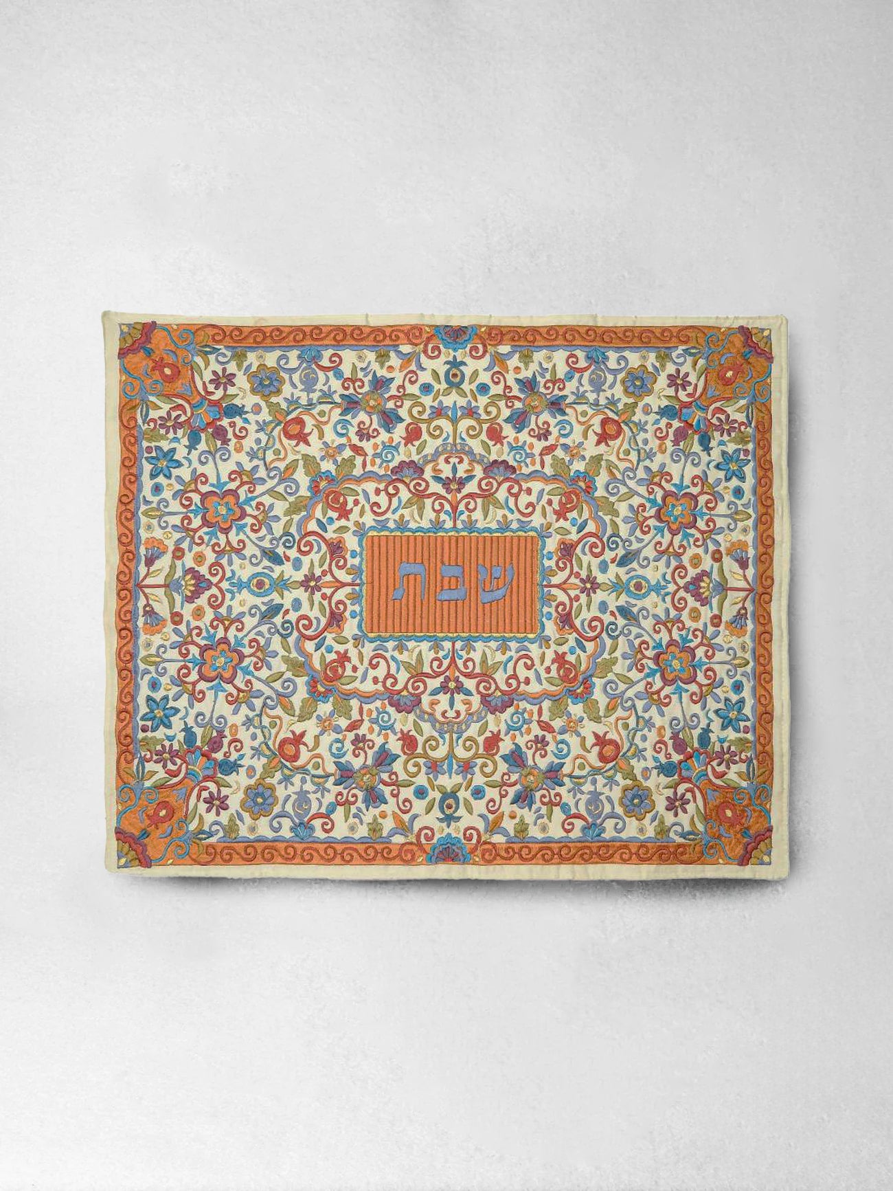 Challah Cover - All Over Floral Embroidery, Emanuel Design