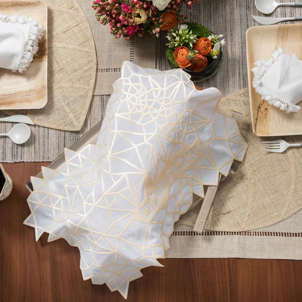 Challah Cover - Apeloig, Geometric, Cream