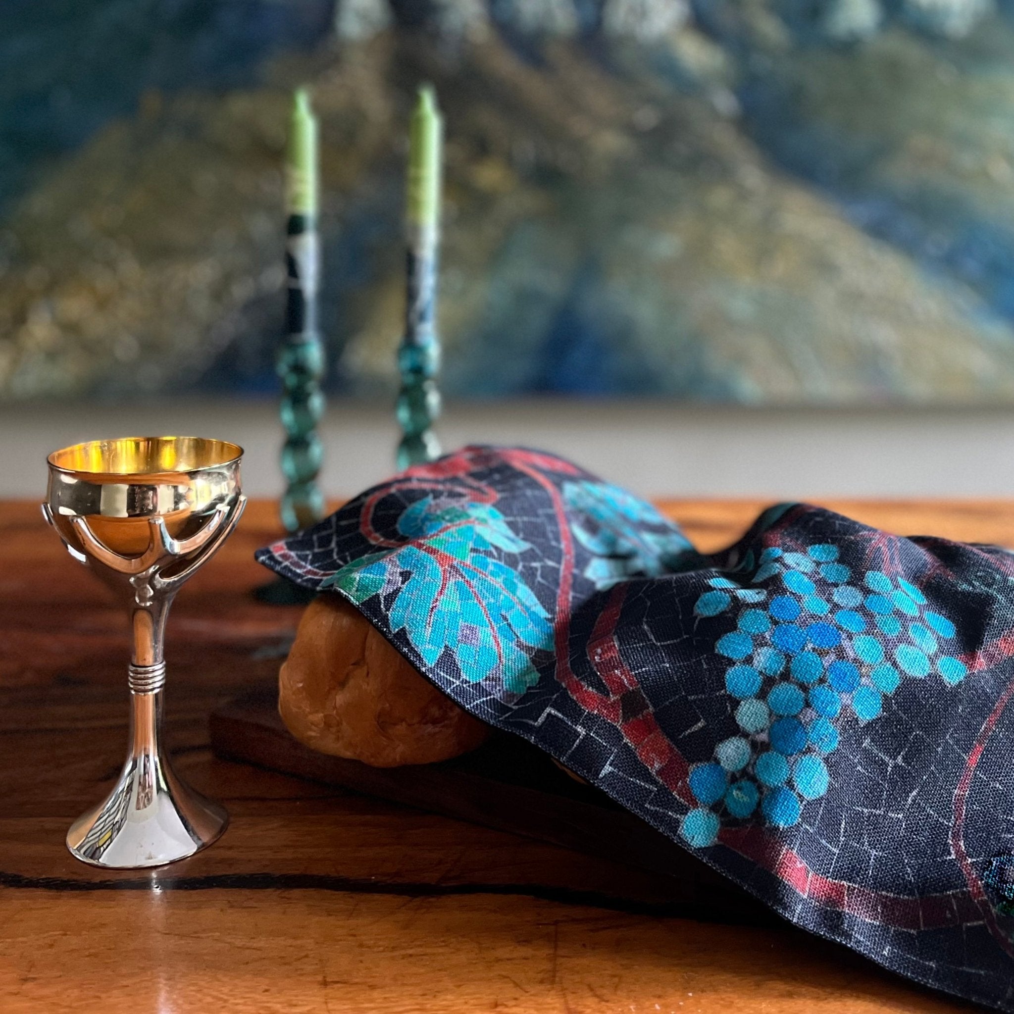 Challah Cover - Grape Vine Mosaic