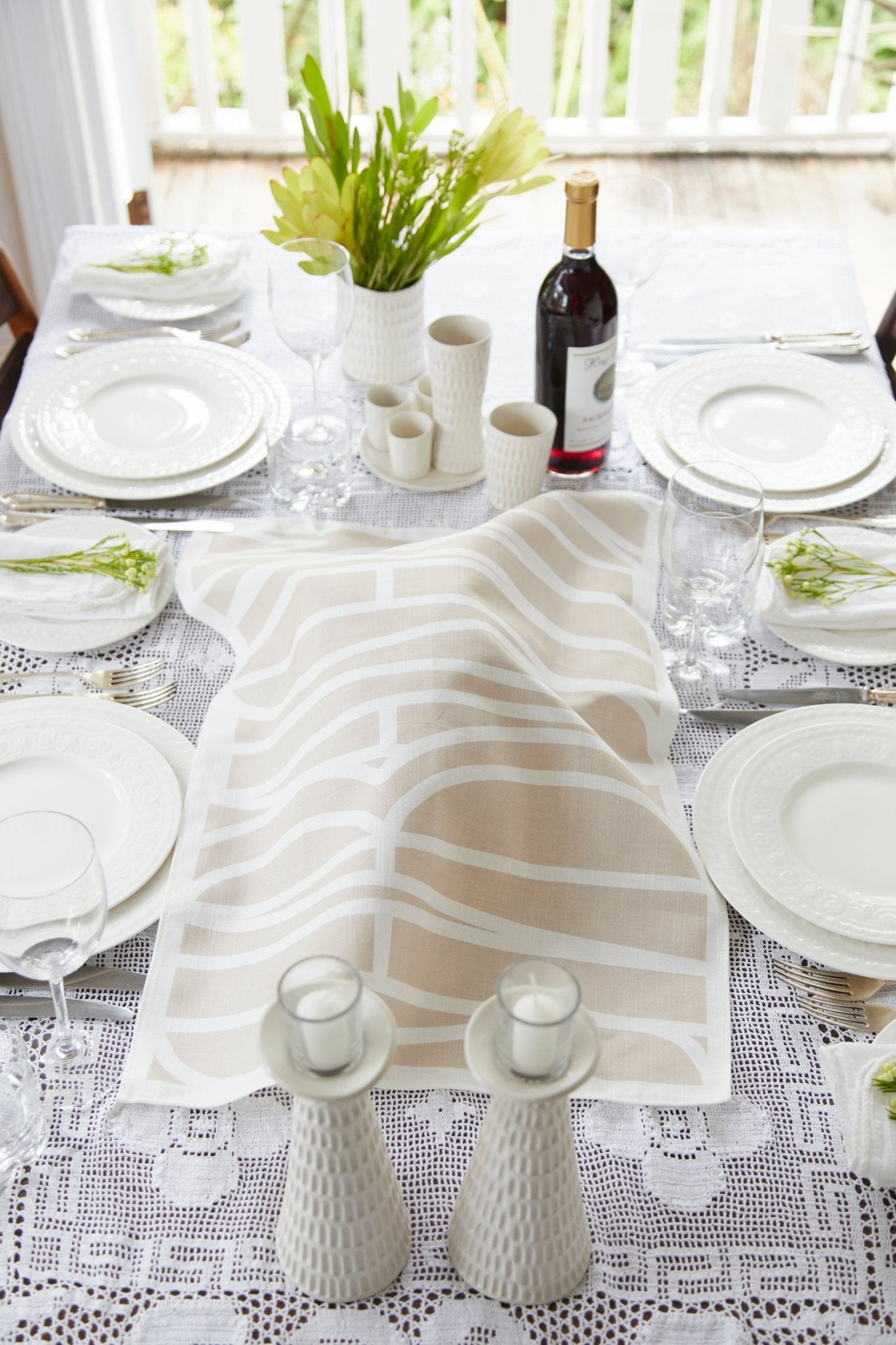 Challah Cover -Oatmeal, Ruth Shteinman