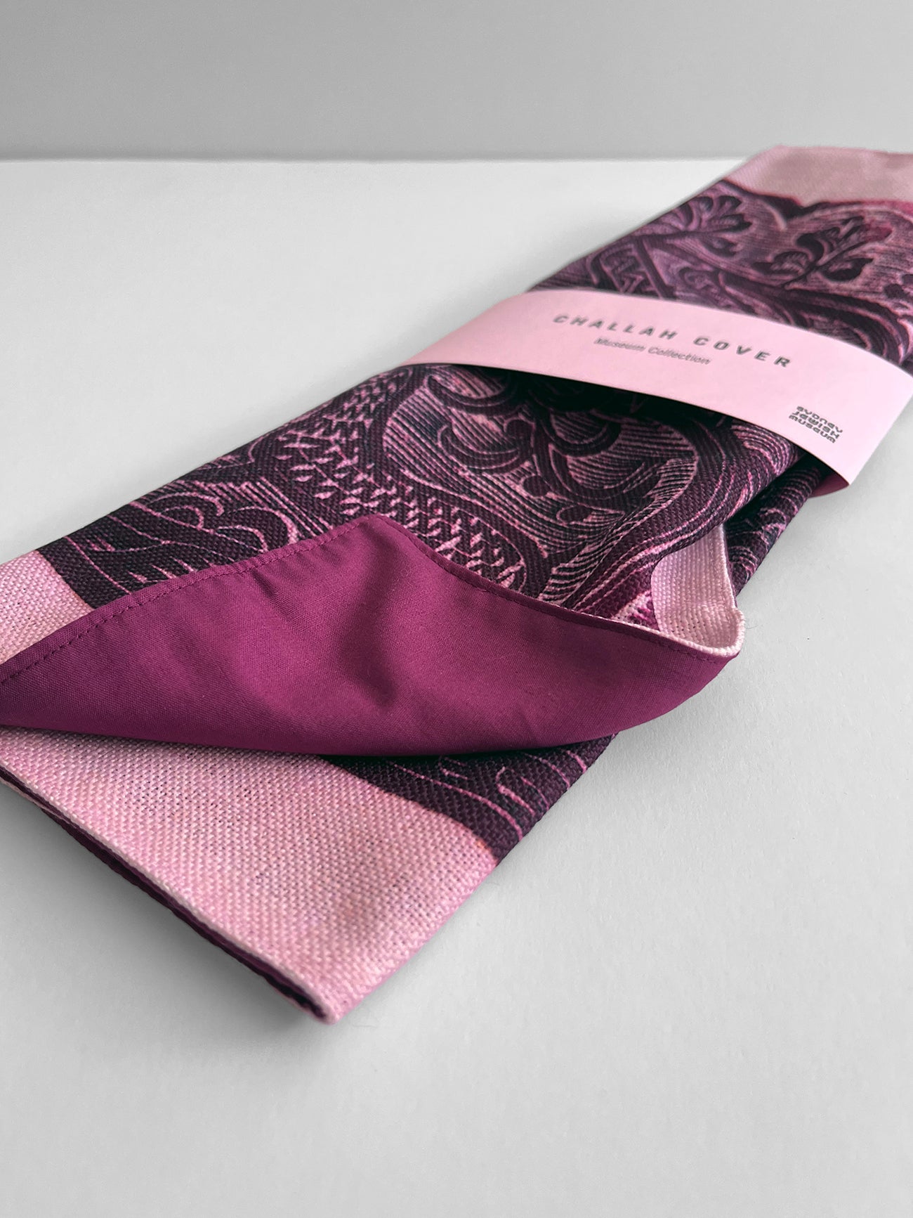 Challah Cover – Tree of Life – Museum Collection, Rose colour