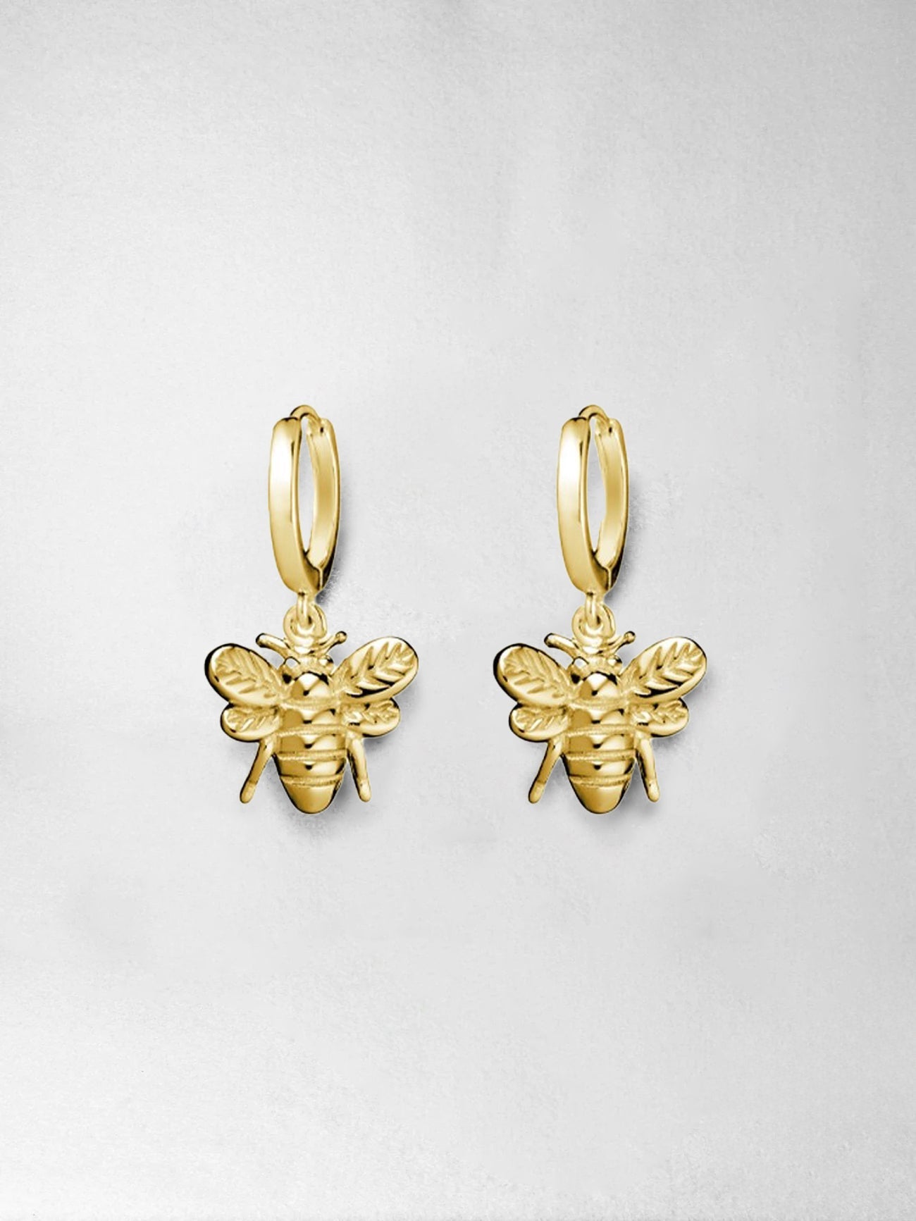 Earrings - Bees, gold plated