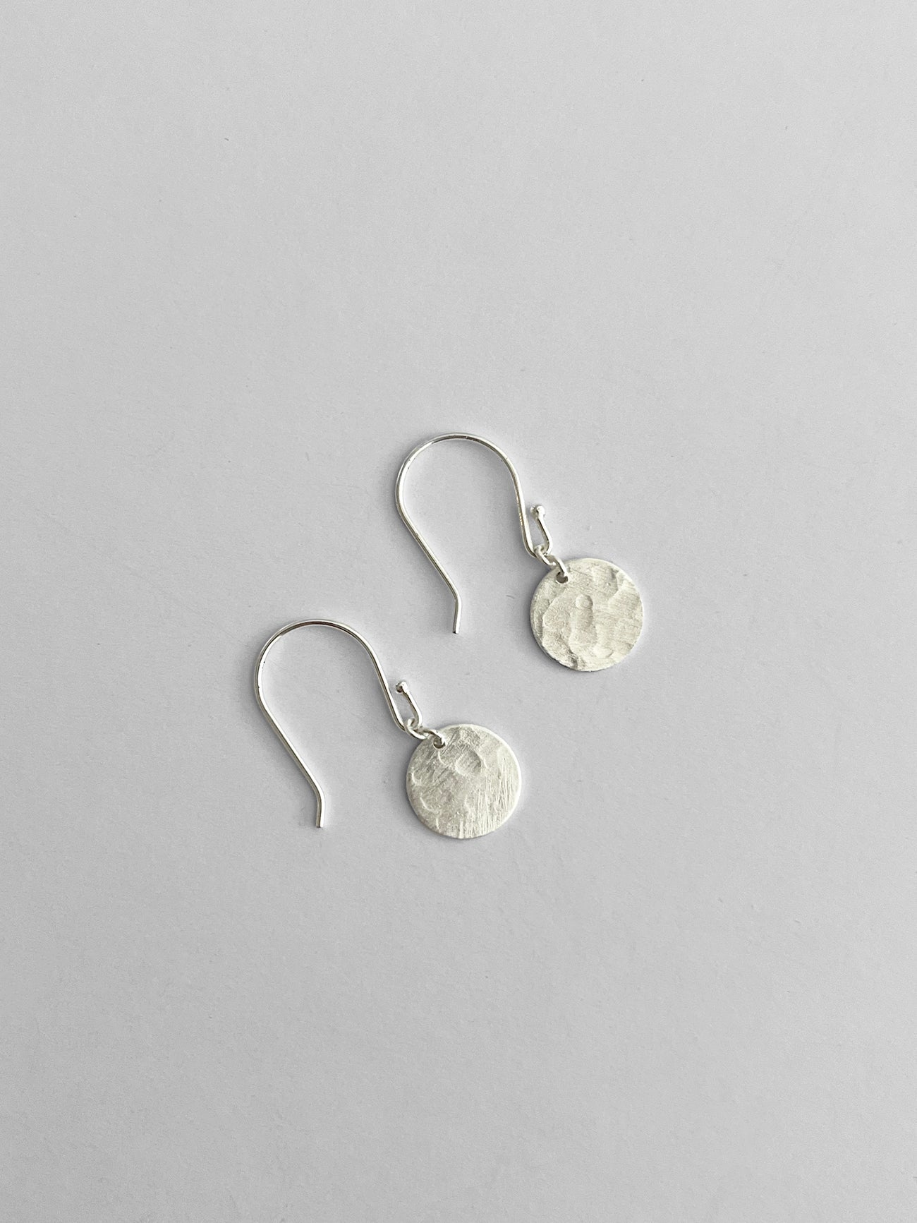 Earrings - Silver Disc