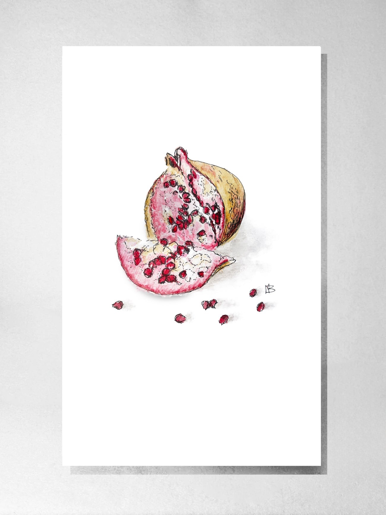 Greeting Card - Pomegranate, Shanah Tovah - Louise Bersten