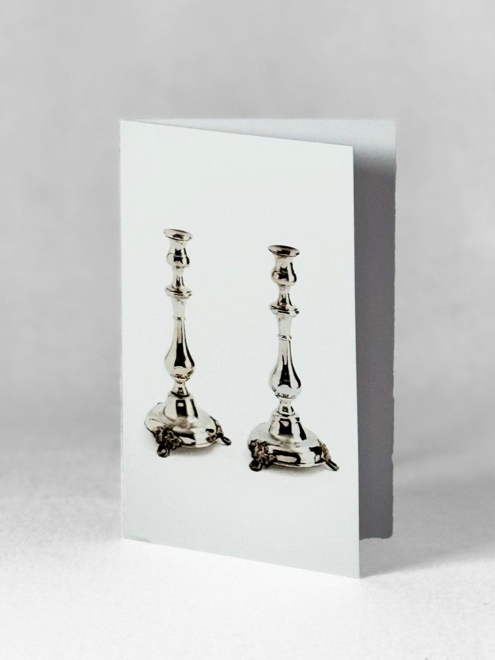 Greeting Card - Shabbat Candlesticks - SJM Collection