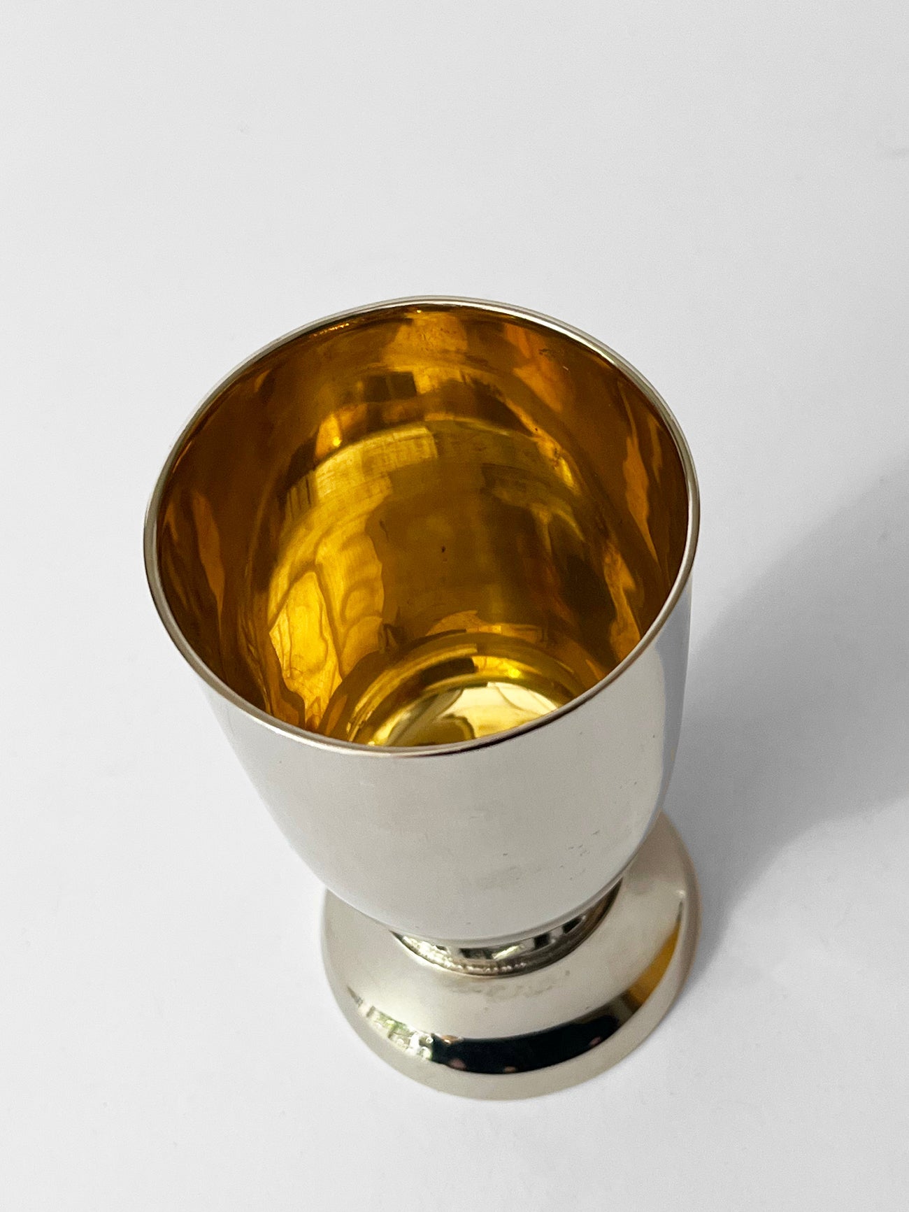 Kiddush Cup - Wine Blessing, rounded shape, smooth polish finish