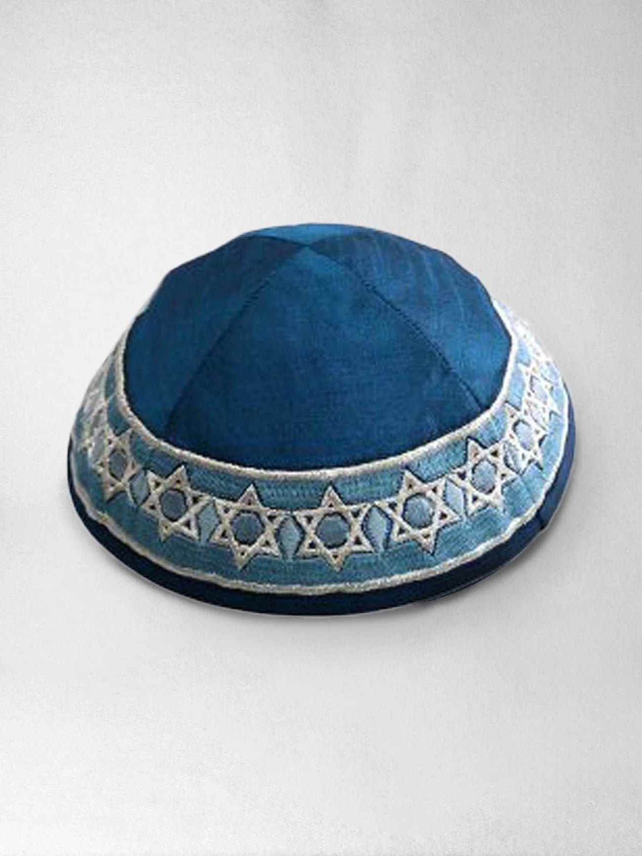 Kippah - Blue - Magen David, Emanuel Design
