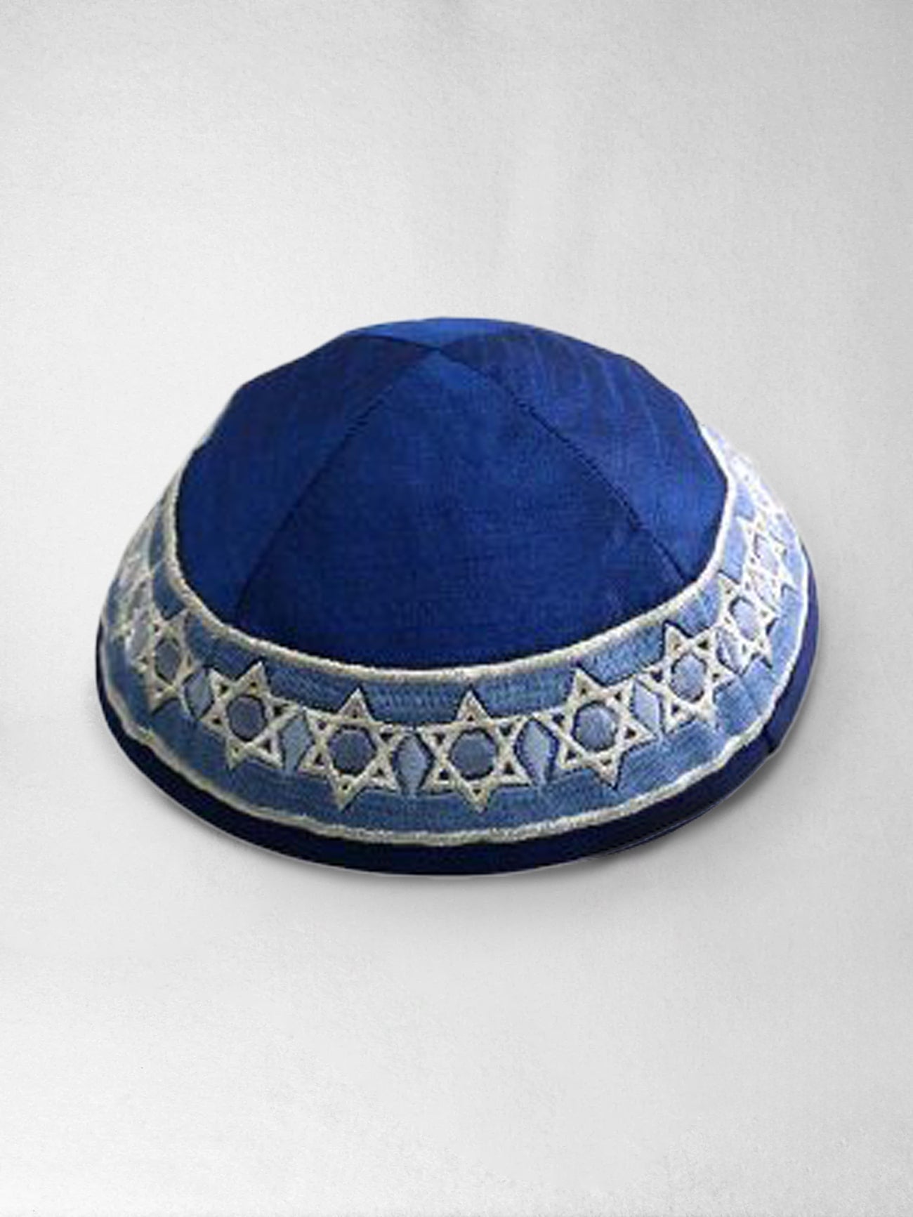Kippah - Blue - Magen David, Emanuel Design