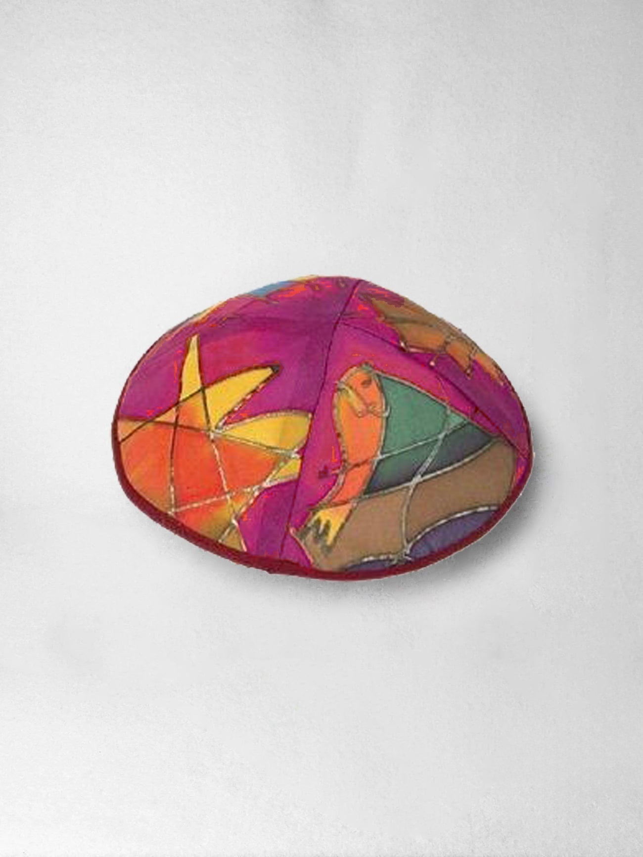 Kippah - Painted Silk, Emanuel Design