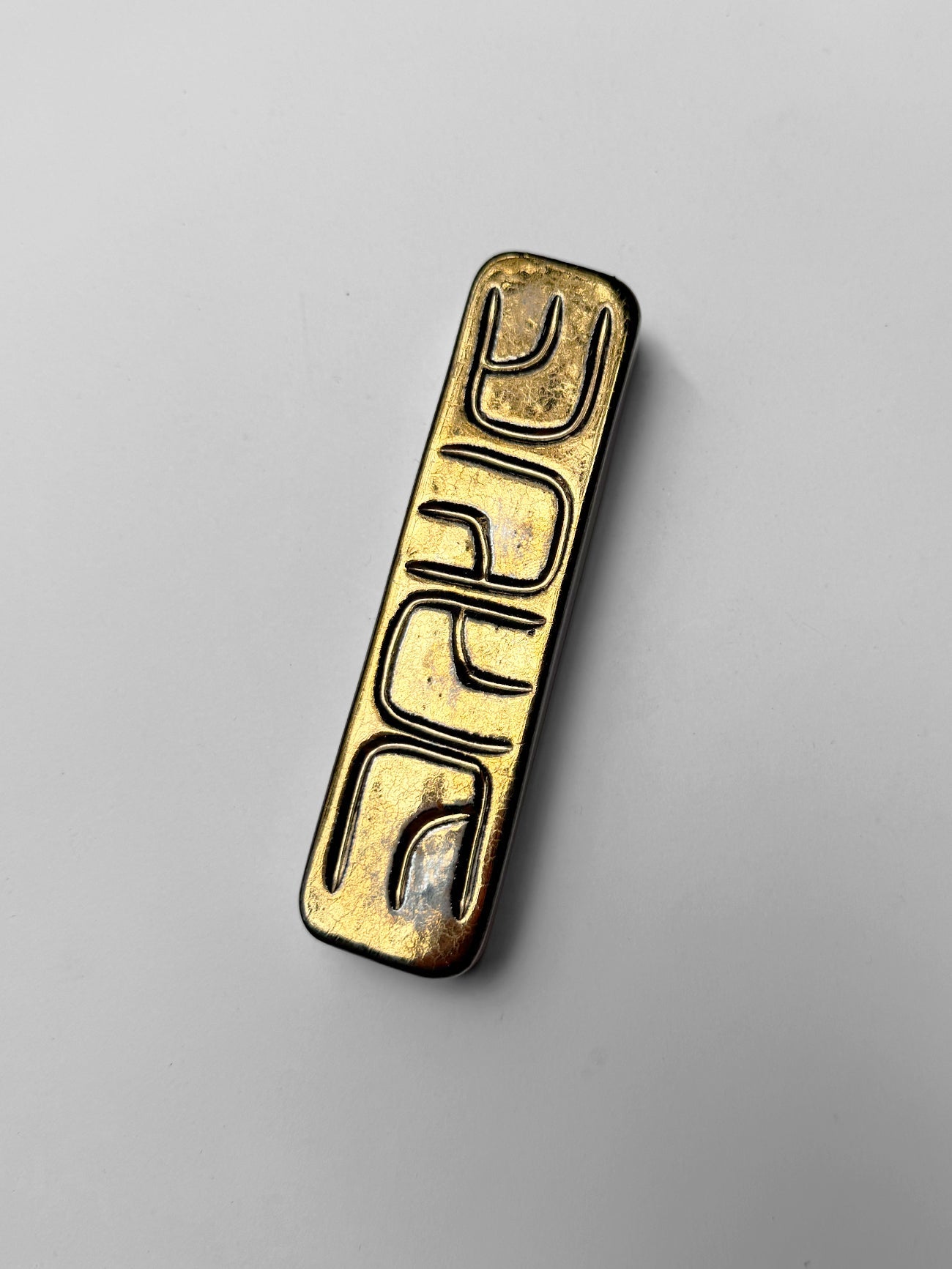 Mezuzah - Gold, Shin Tzaf- Ruth Shteinman