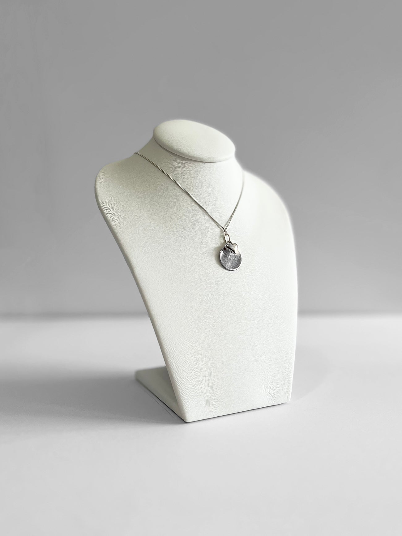 Necklace - Heart and Disc