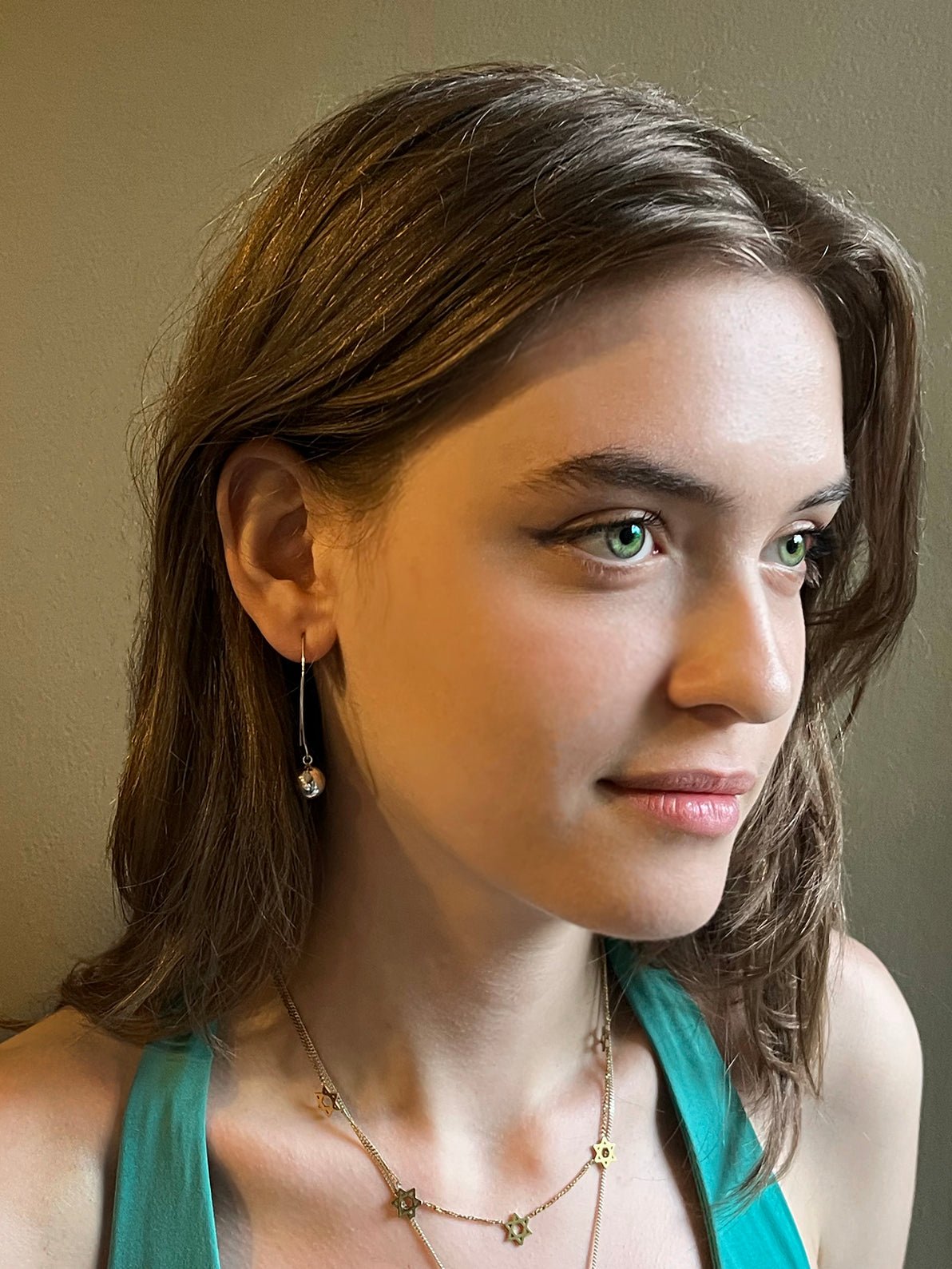 Necklace - Magen David array - Gold