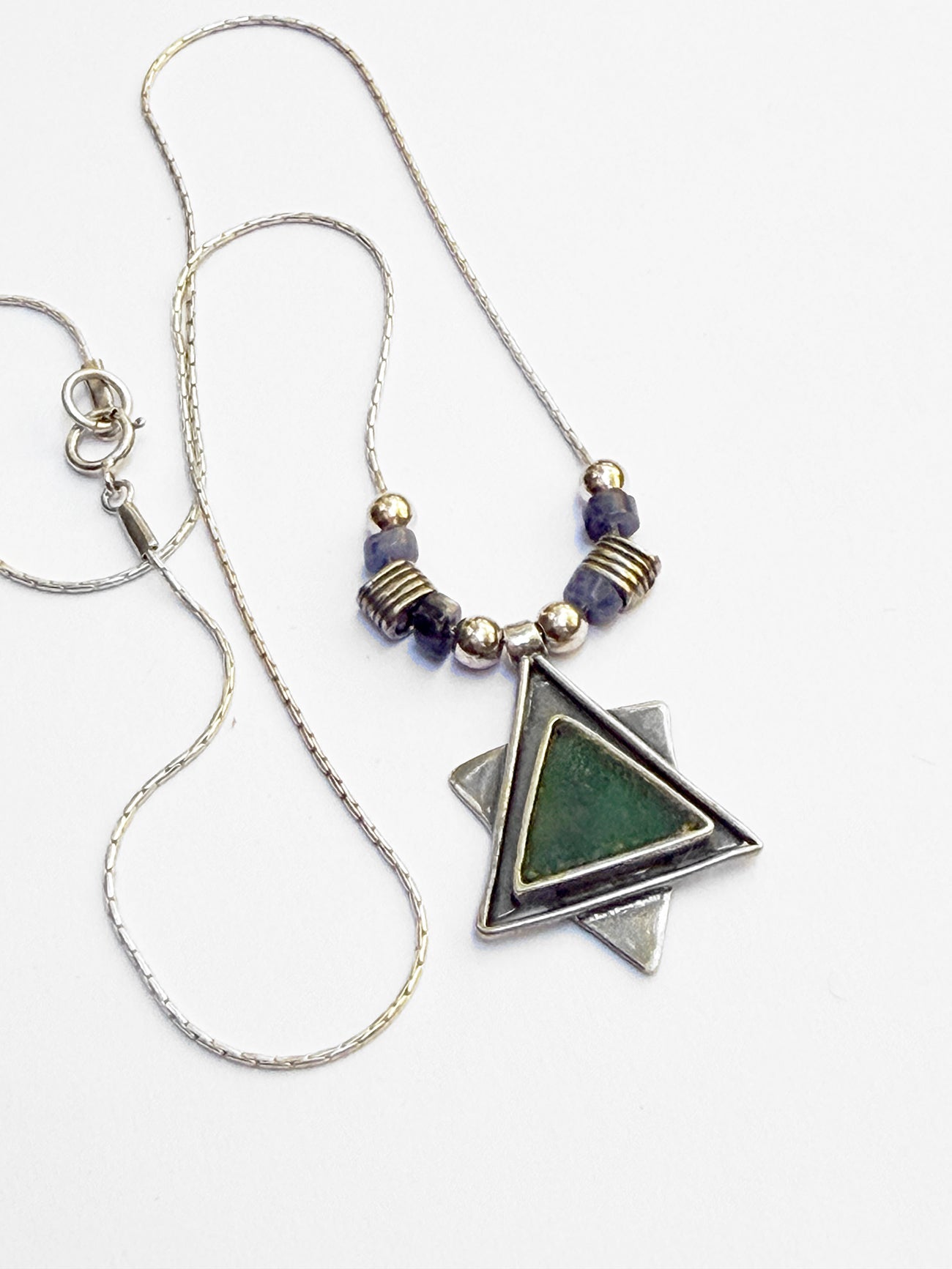 Necklace - Magen David in Roman Glass by Michal Kirat