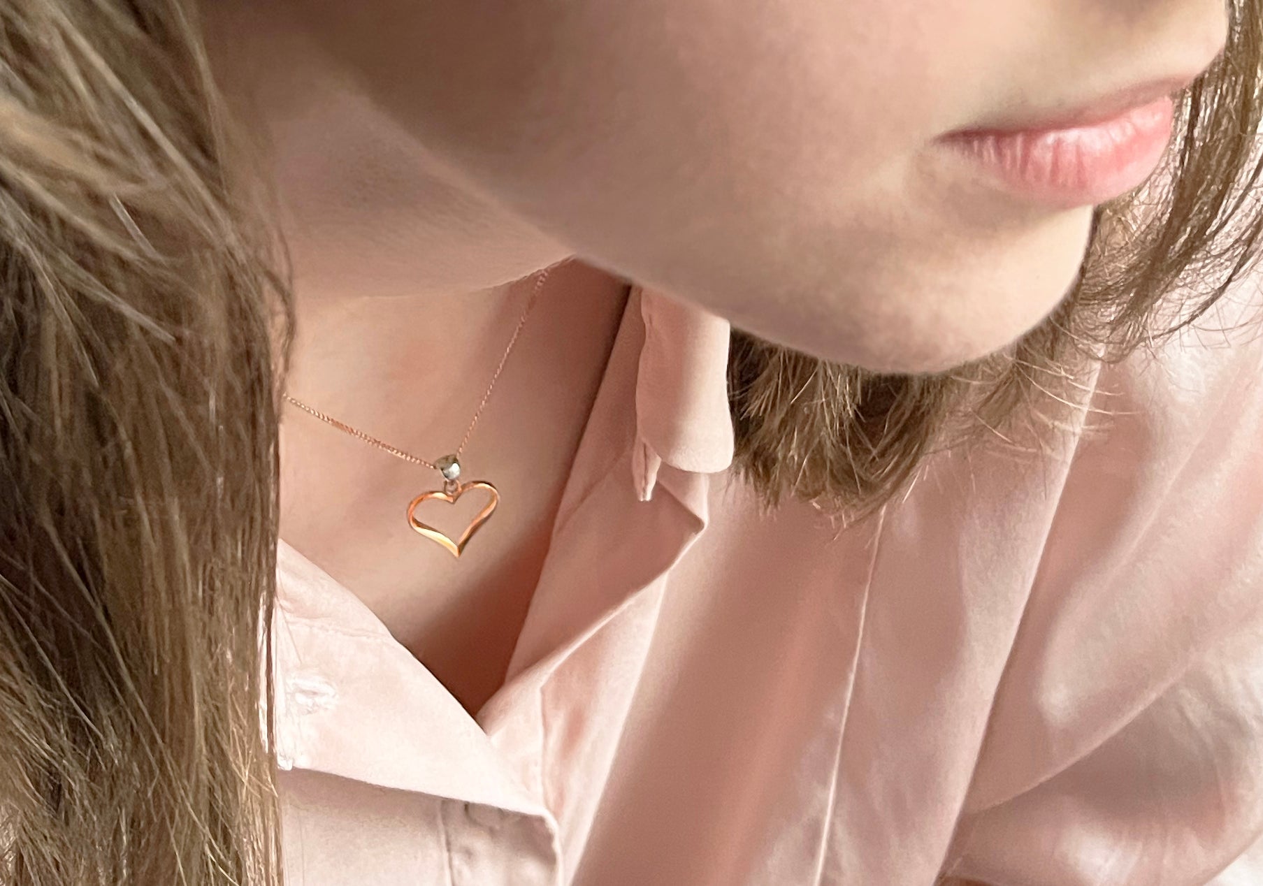 Necklace - Rose Heart