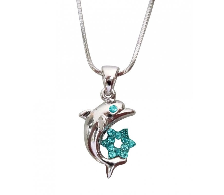 Pendant - Dolphin - Silvertone