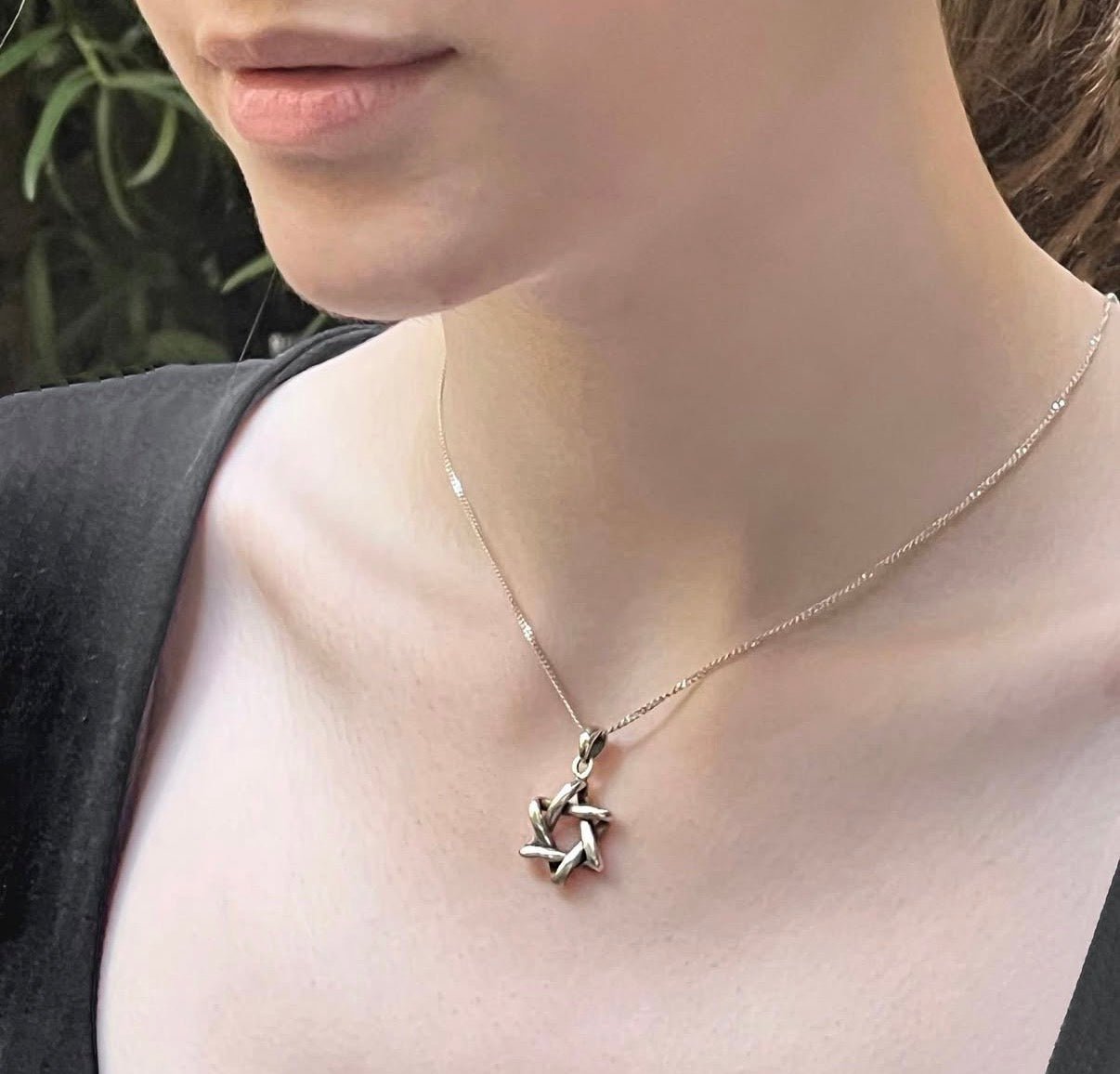 Pendant - Magen David - Woven