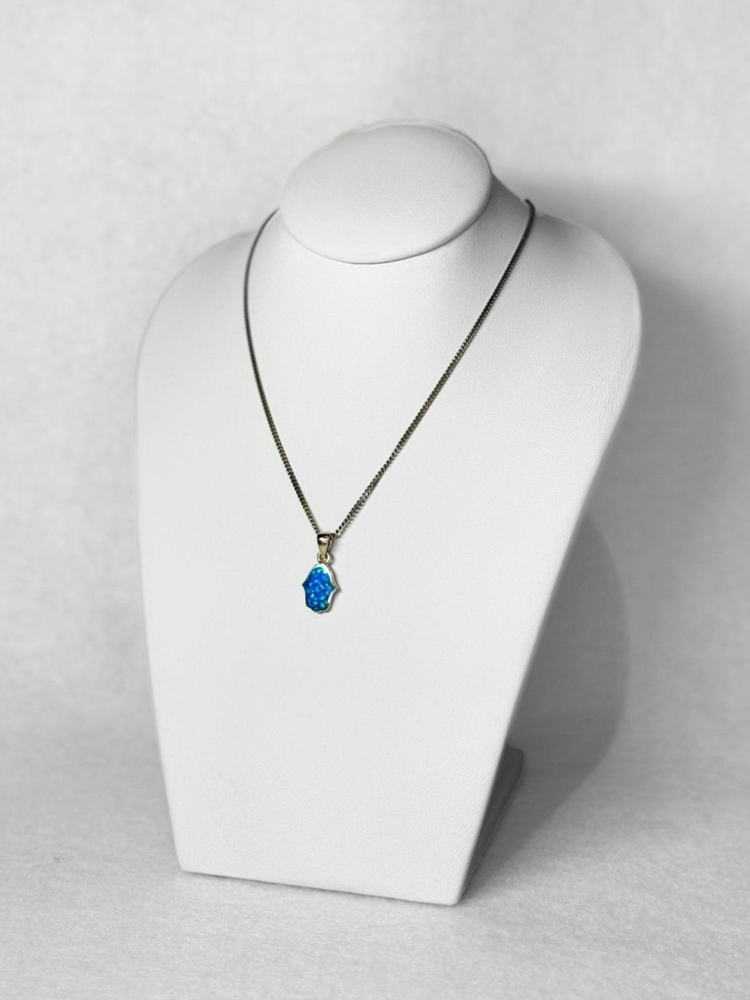 Pendant - Silver Opalite Hamsa