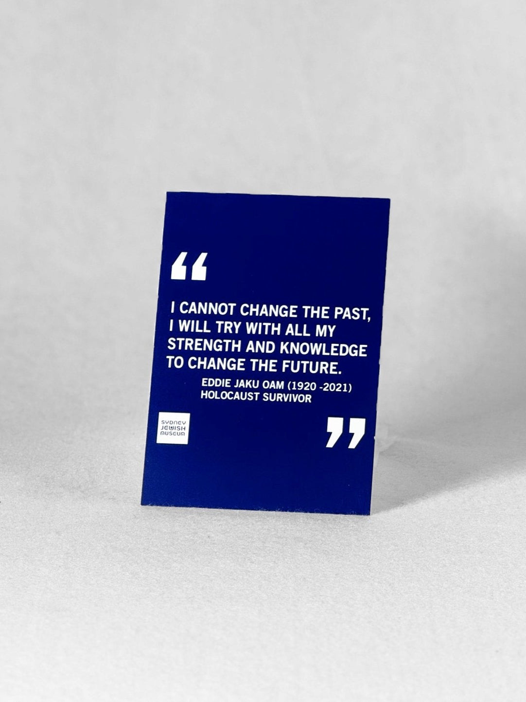 Postcard - Quotation - Eddie Jaku OAM