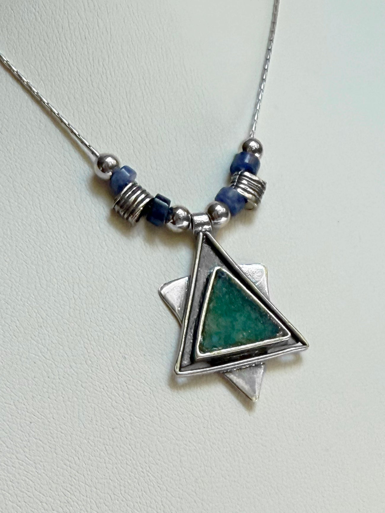 Necklace - Magen David in Roman Glass by Michal Kirat