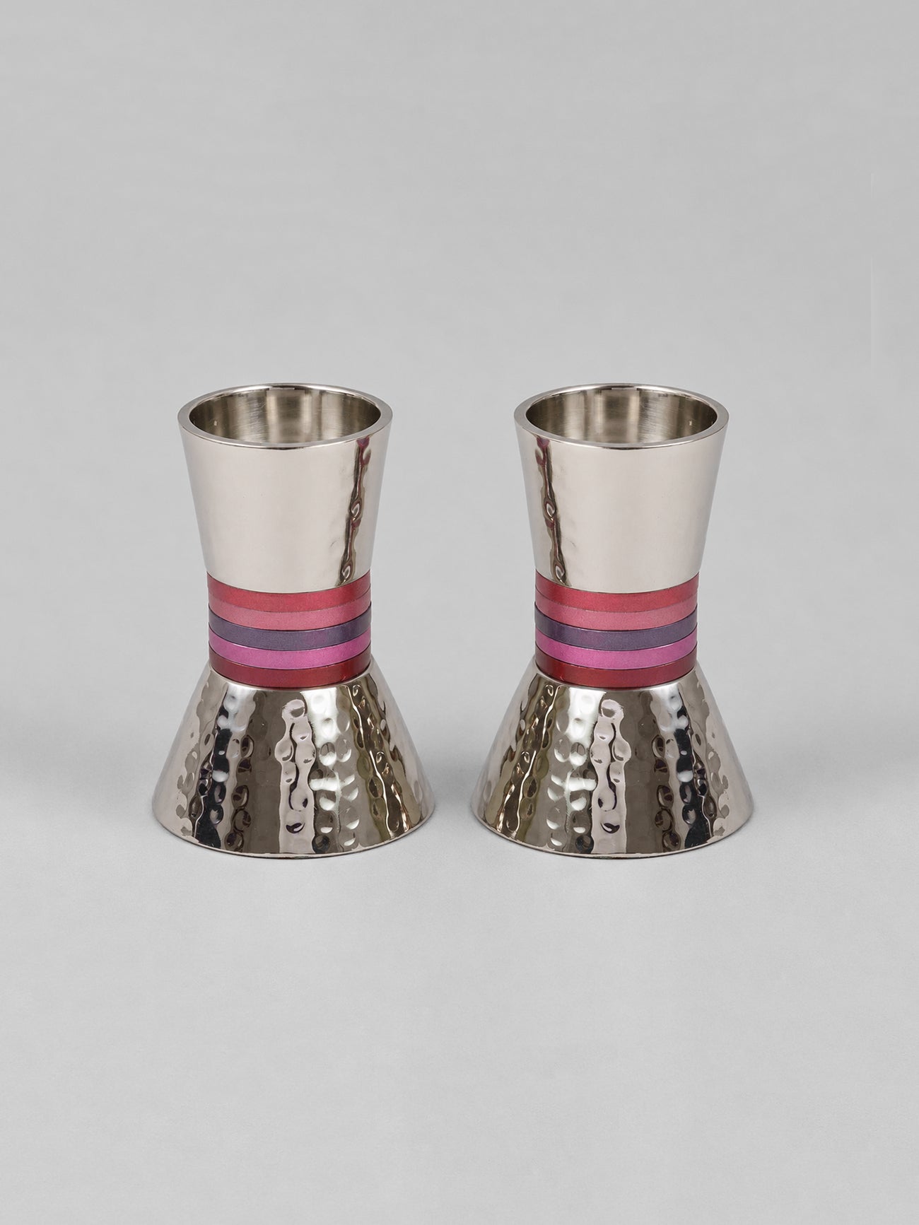 Candlesticks- Small Rings-Maroon, Emanuel Design