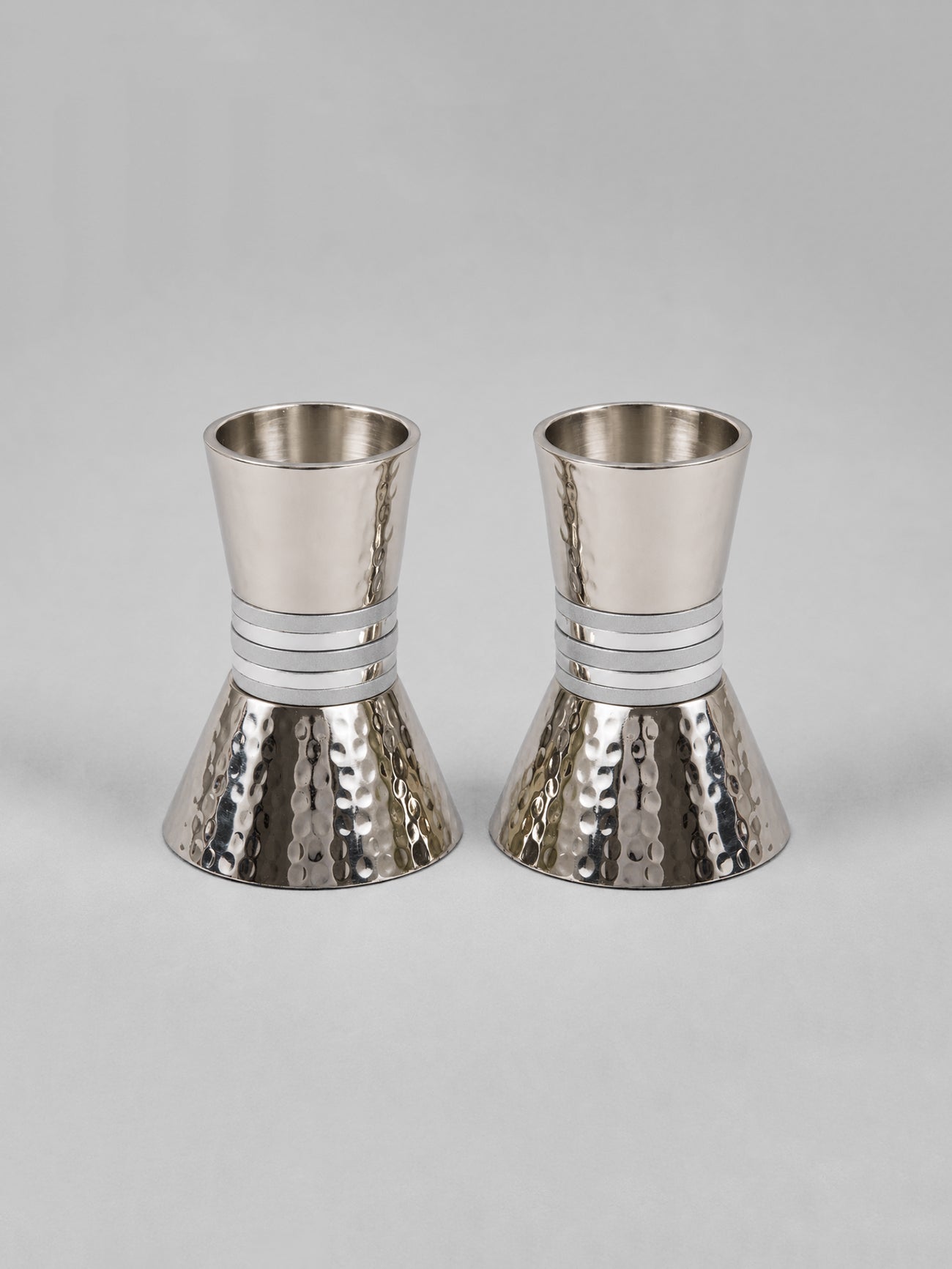 Candlesticks- Small Rings- Silver, Emanuel Design