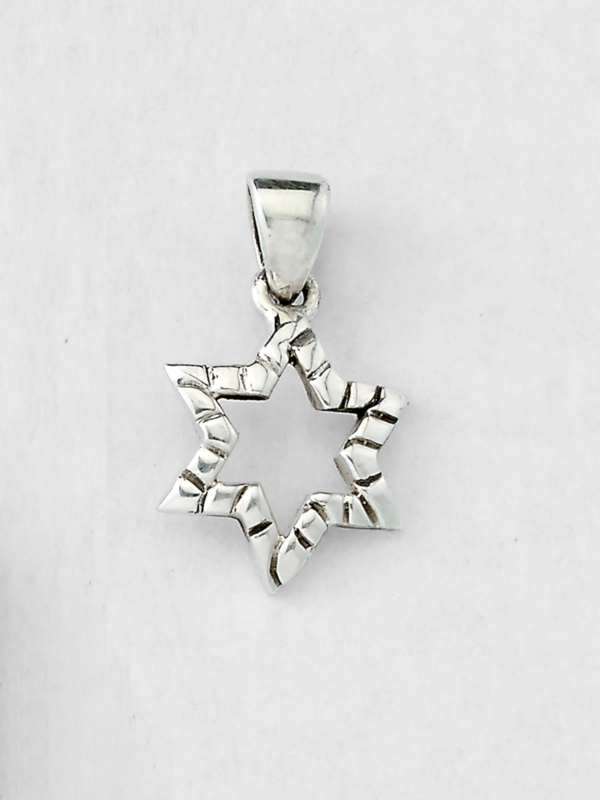 Pendant - Magen David - Textured