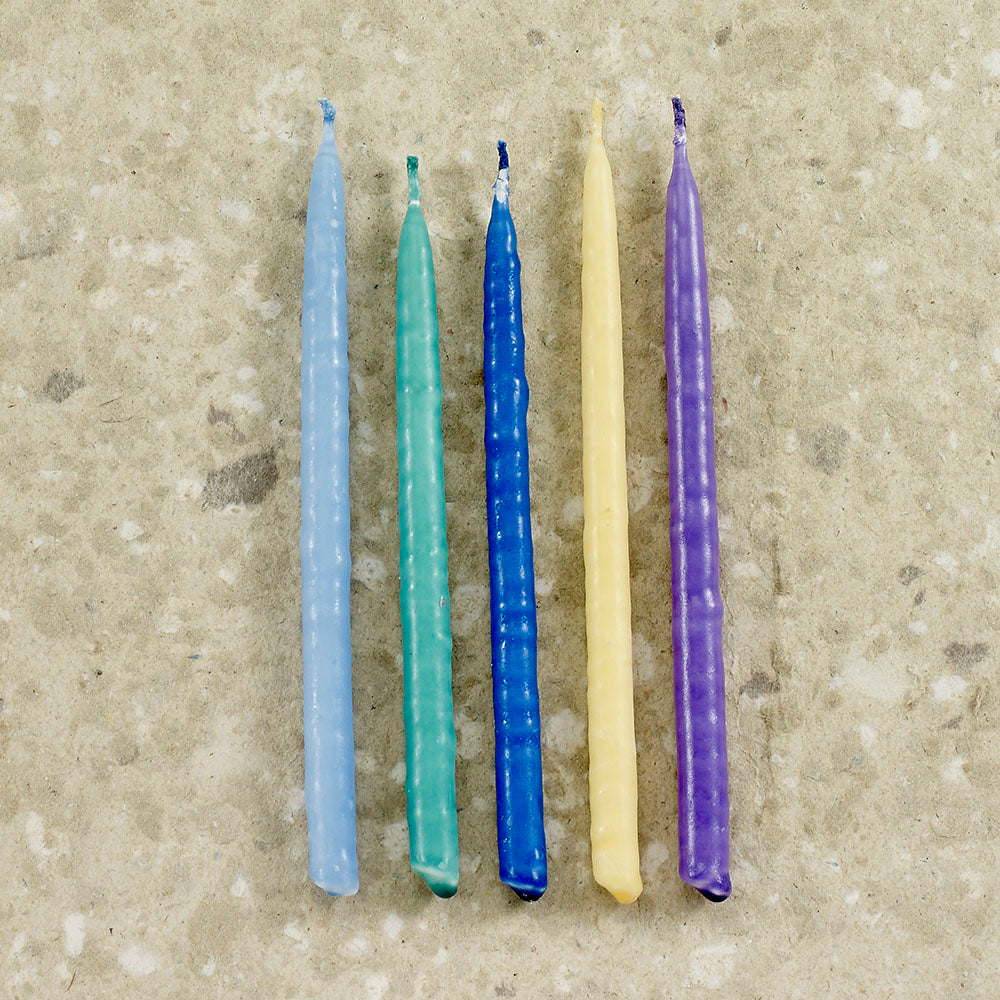 Candles - Chanukah, Premium Multicoloured Pure Vegetable Wax