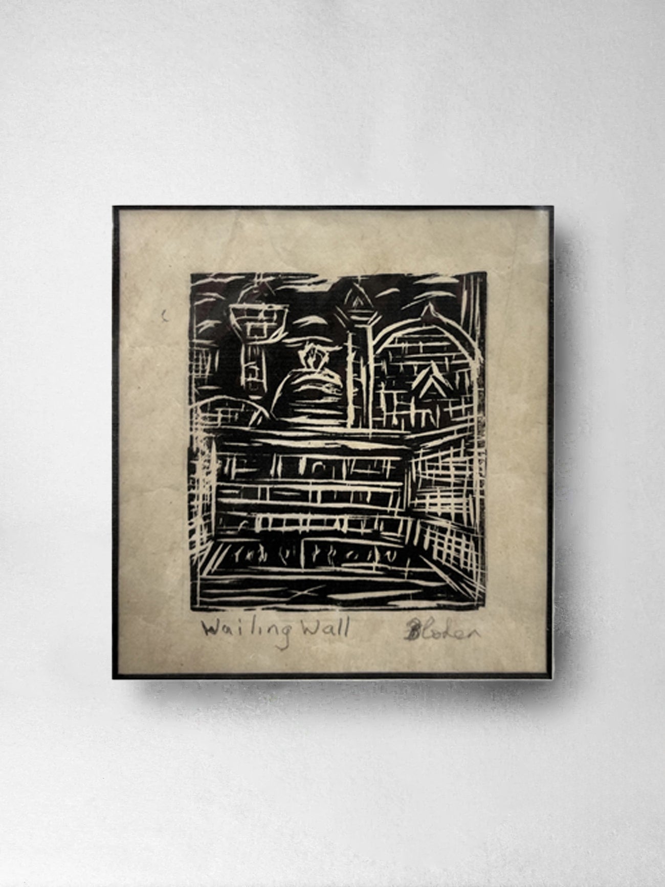 Art Prints: Wailing Wall, Our Life in Fear – Barbara Cohen