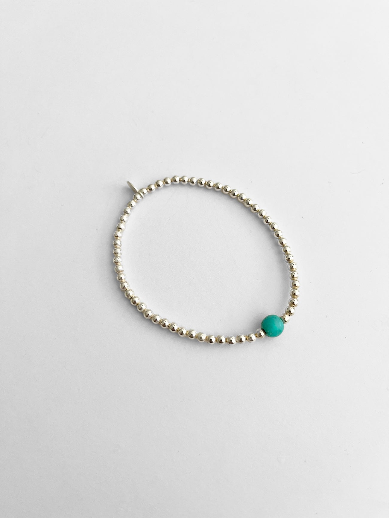 Bracelet - Beaded & Turquoise (3mm)