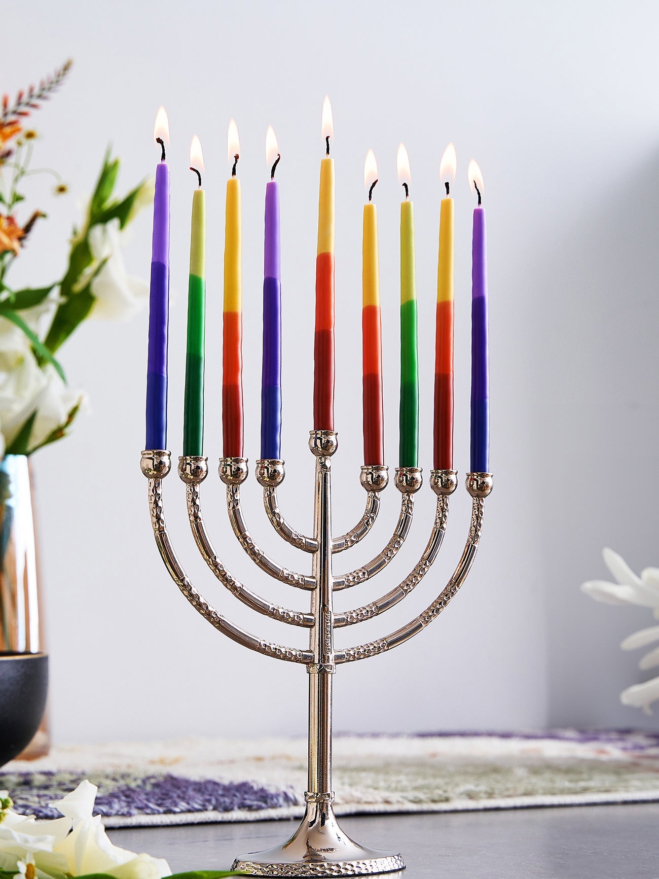 Candles - Chanukah, Premium Multicoloured