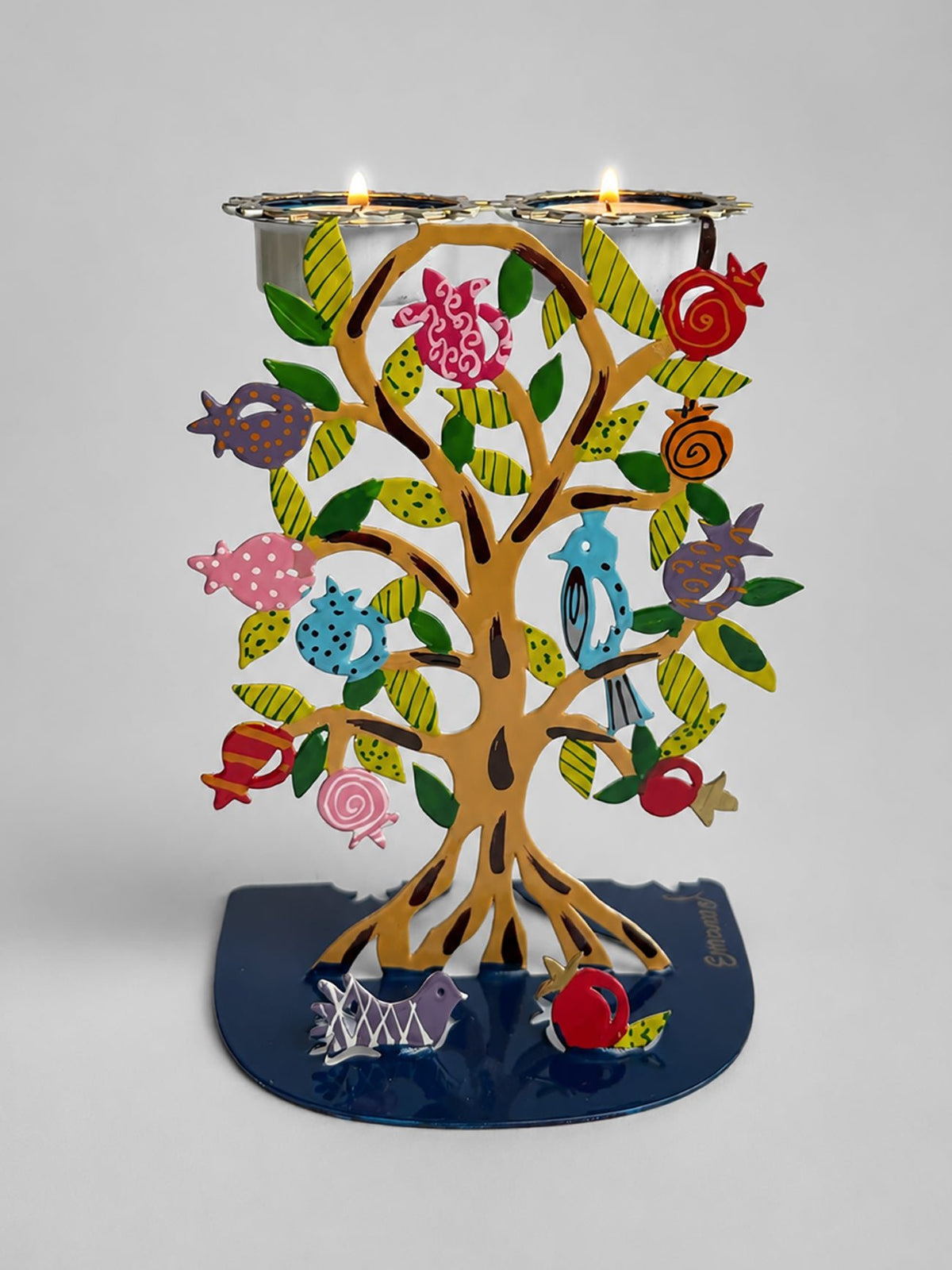 Candlesticks- Laser Cut, Pomegranate Vine, Emanuel Design