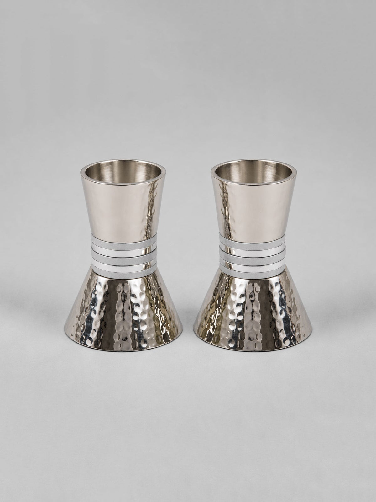 Candlesticks- Small Rings- Silver, Emanuel Design