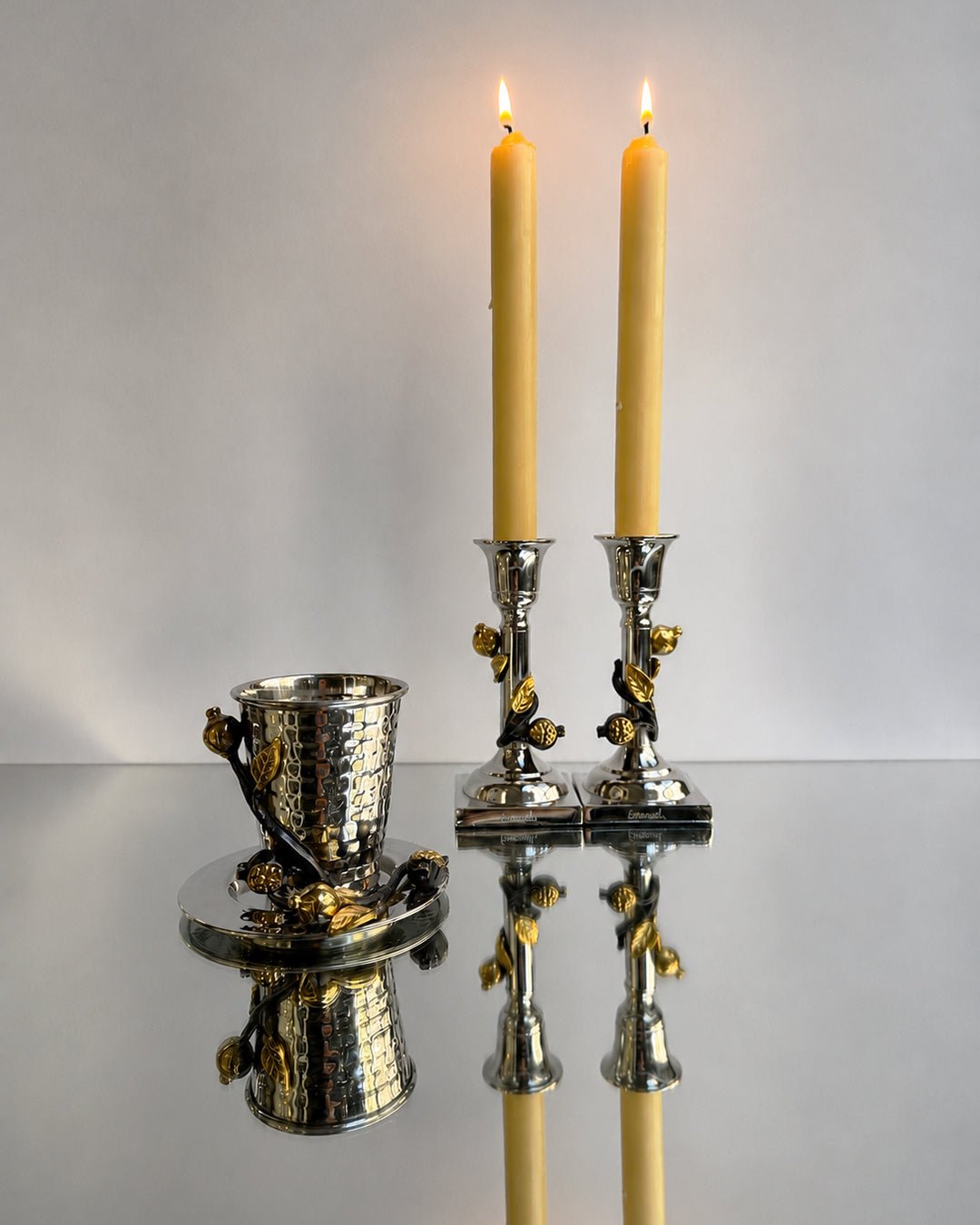 Candlesticks - Traditional Pomegranate, Emanuel Design