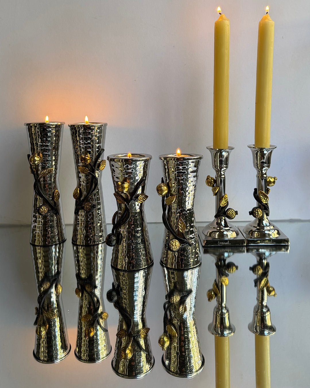 Candlesticks - Traditional Pomegranate, Emanuel Design