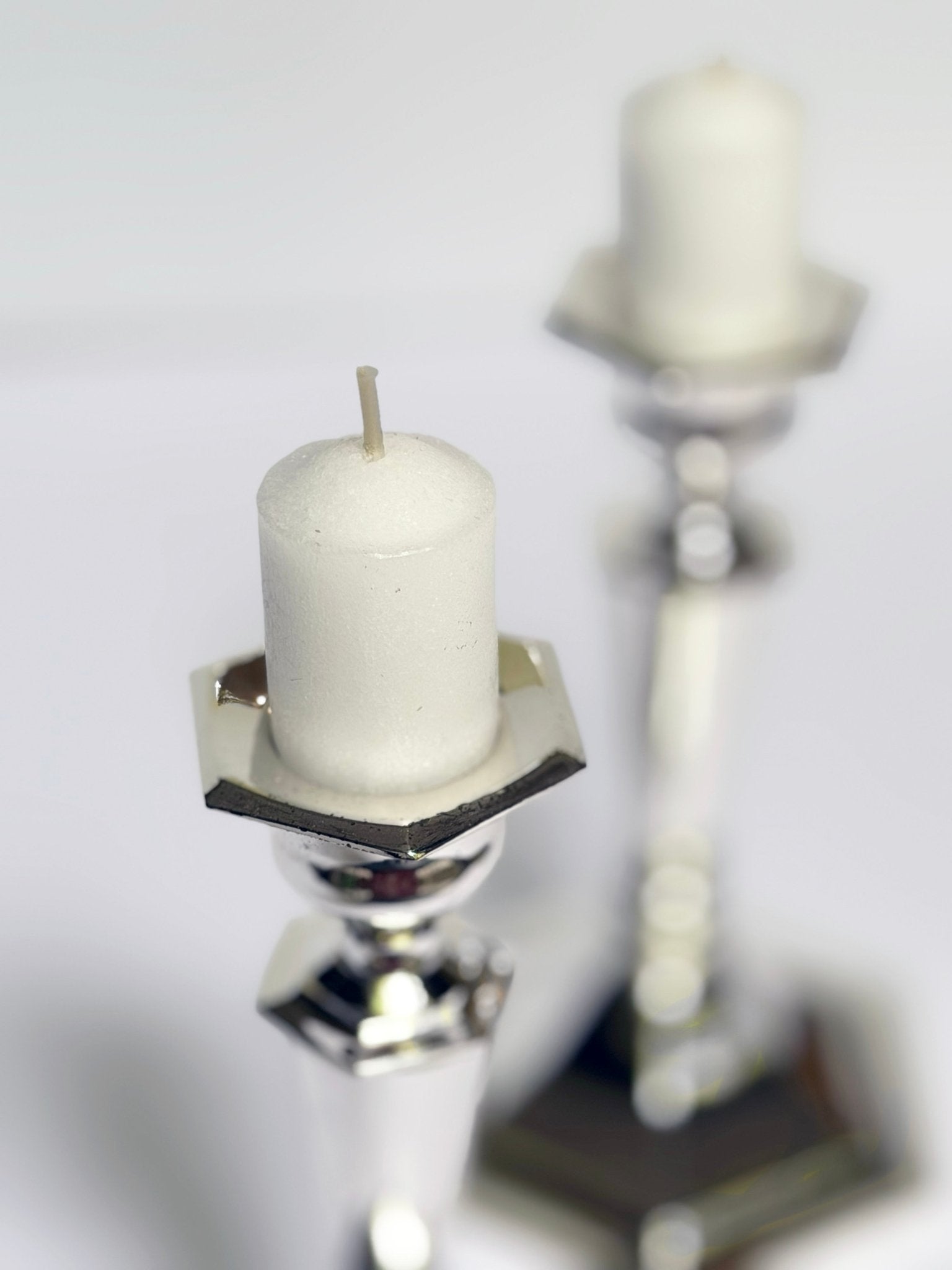 Candlesticks - Traditional Silver Plated, 15cm