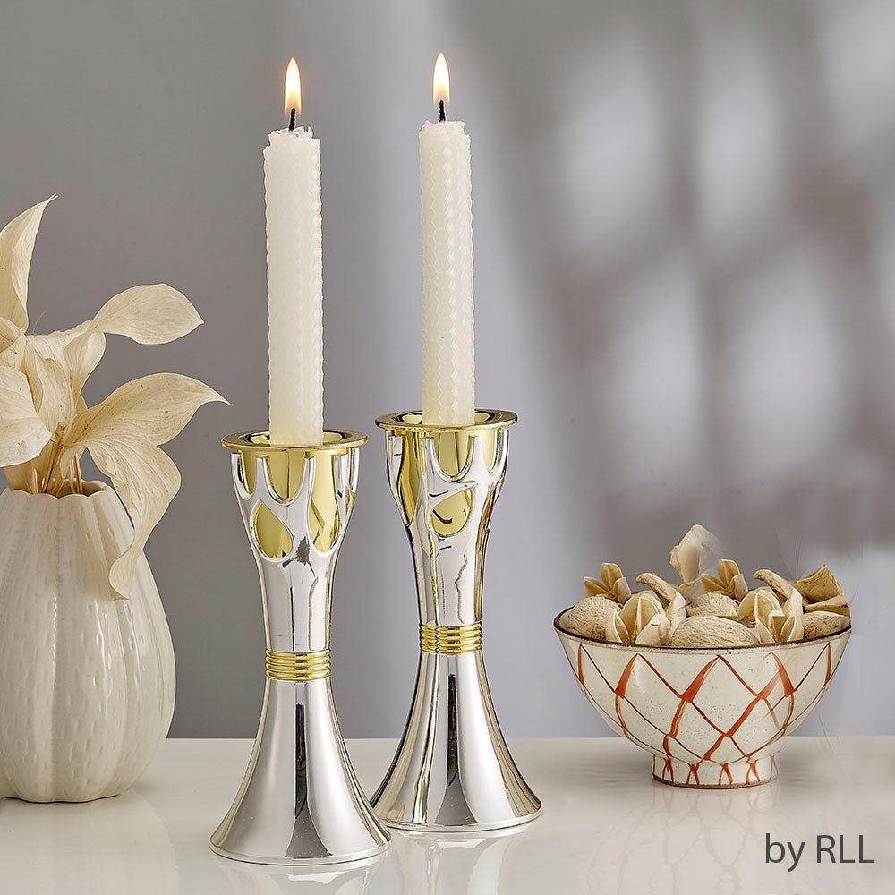 Candlesticks - Tree of Life, Gold & Silver