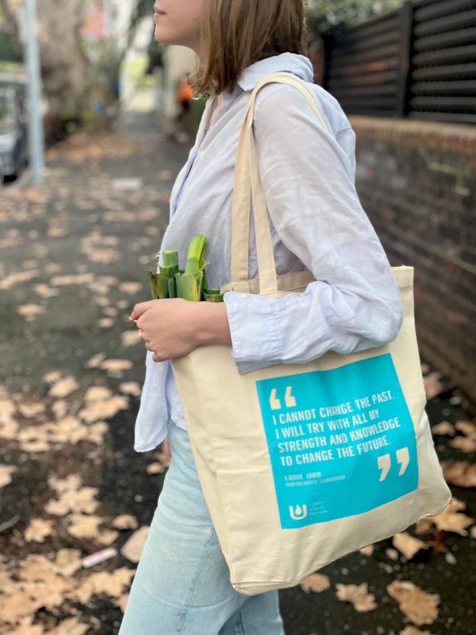 Canvas Tote - Eddie Jaku Quote