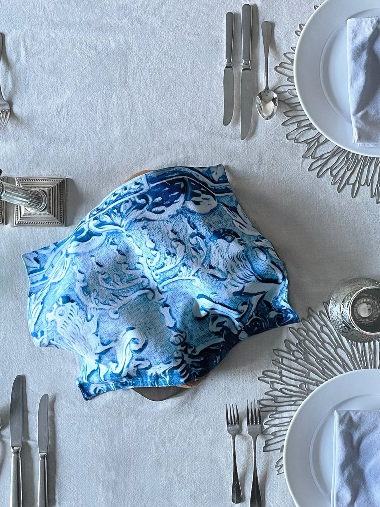 Challah Cover – Lion of Judah – Museum Collection, Blue