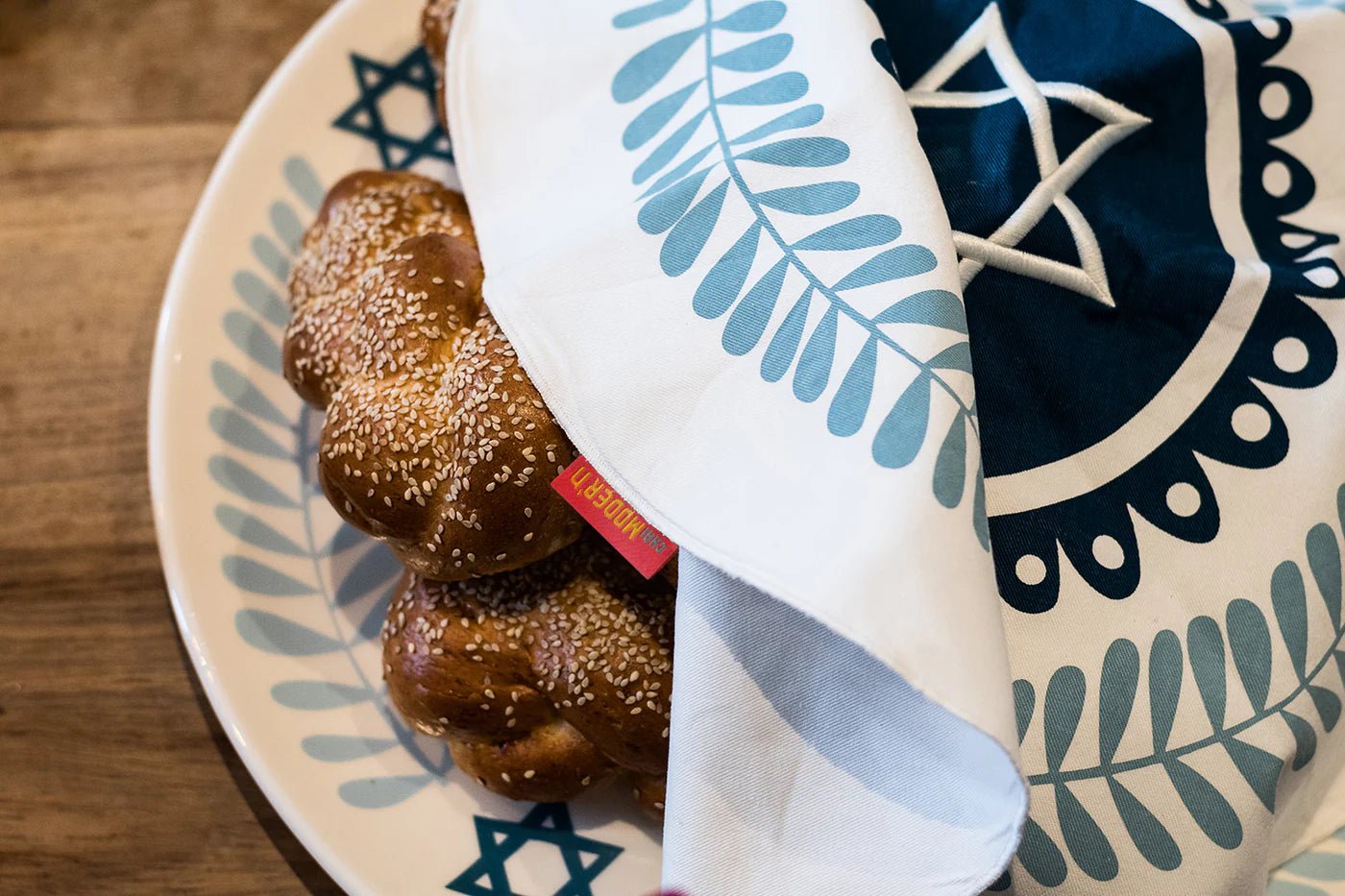 Challah Cover - Mazal Tov, Chai Modern